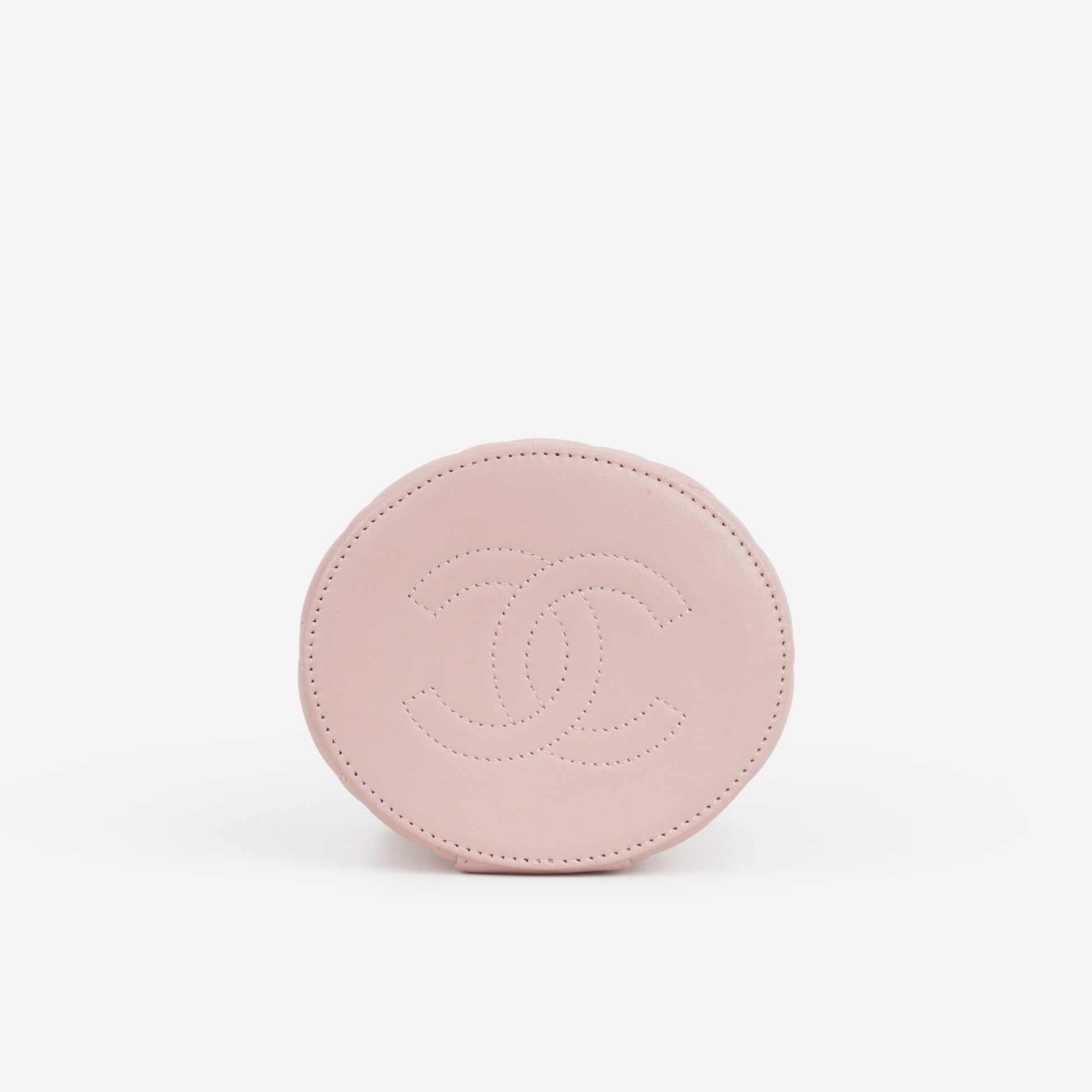Chanel Mini Top Handle Vanity With Chain - Pink Lambskin | Aged Gold Hardware - Bagista