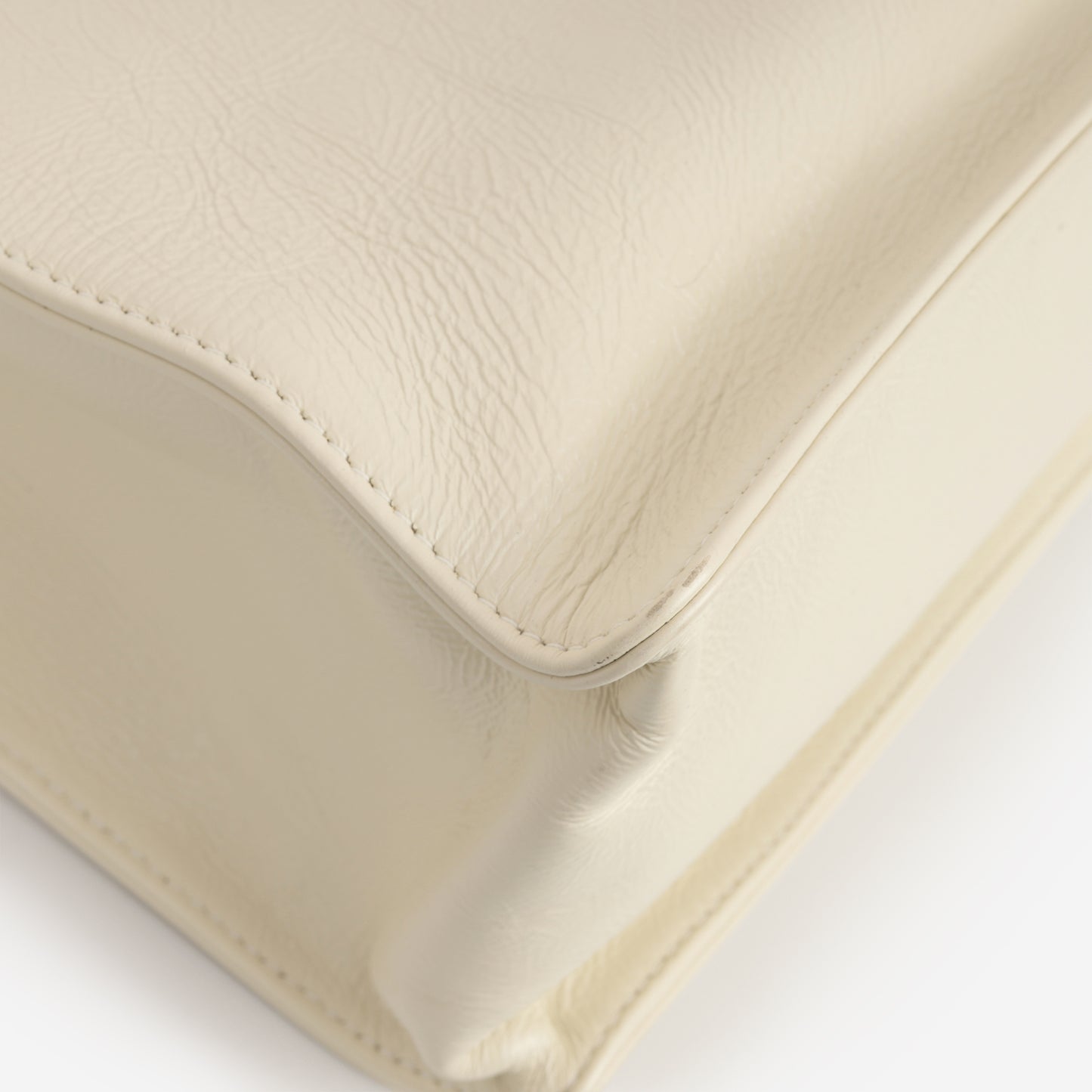 Chanel Timeless CC Shopping Tote - Ivory Crumpled Calfskin | Aged Gold Hardware