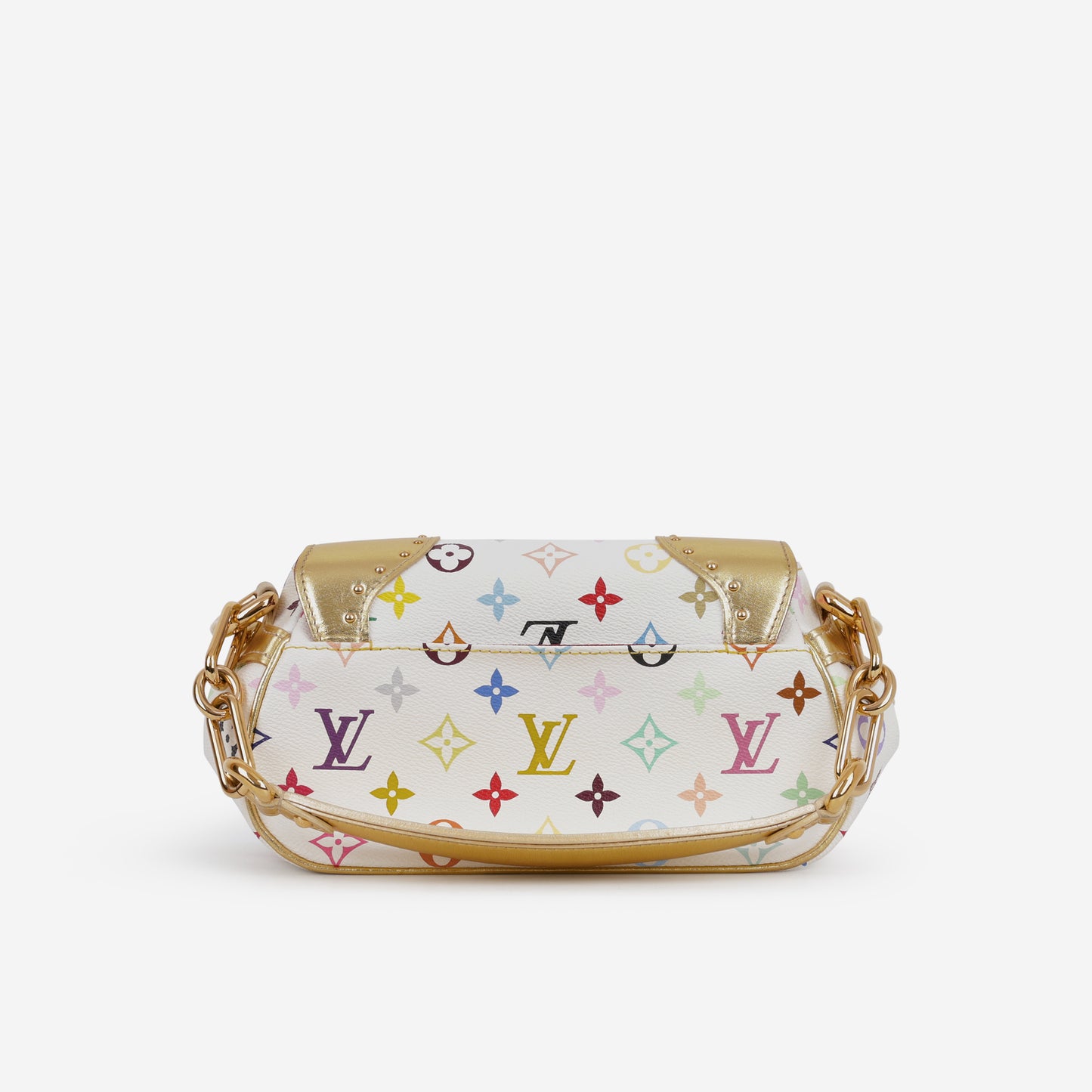 Louis Vuitton TK Marilyn Shoulder Bag - White Multicolore Canvas | Gold Hardware - Bagista