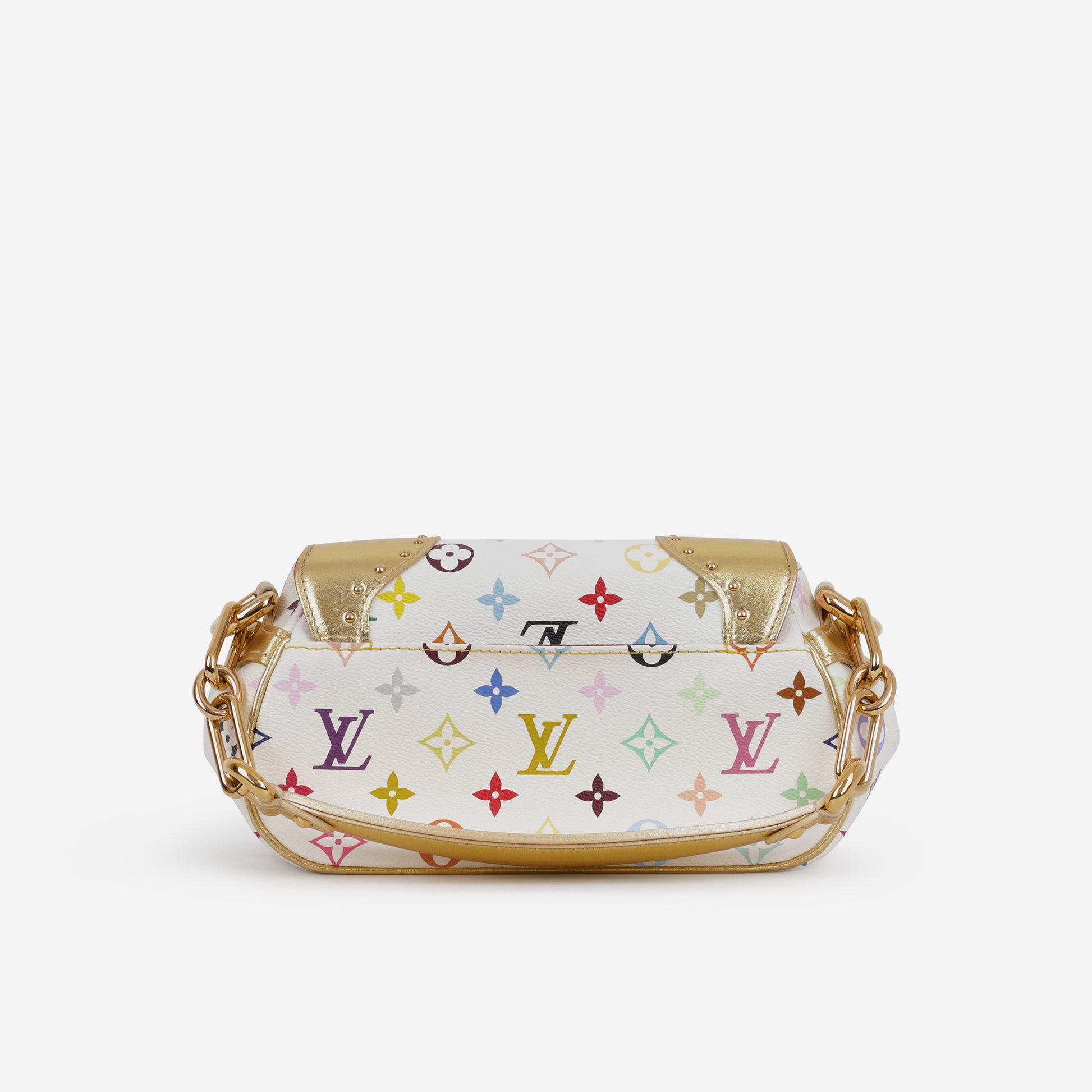 Louis Vuitton TK Marilyn Shoulder Bag - White Multicolore Canvas | Gold Hardware - Bagista