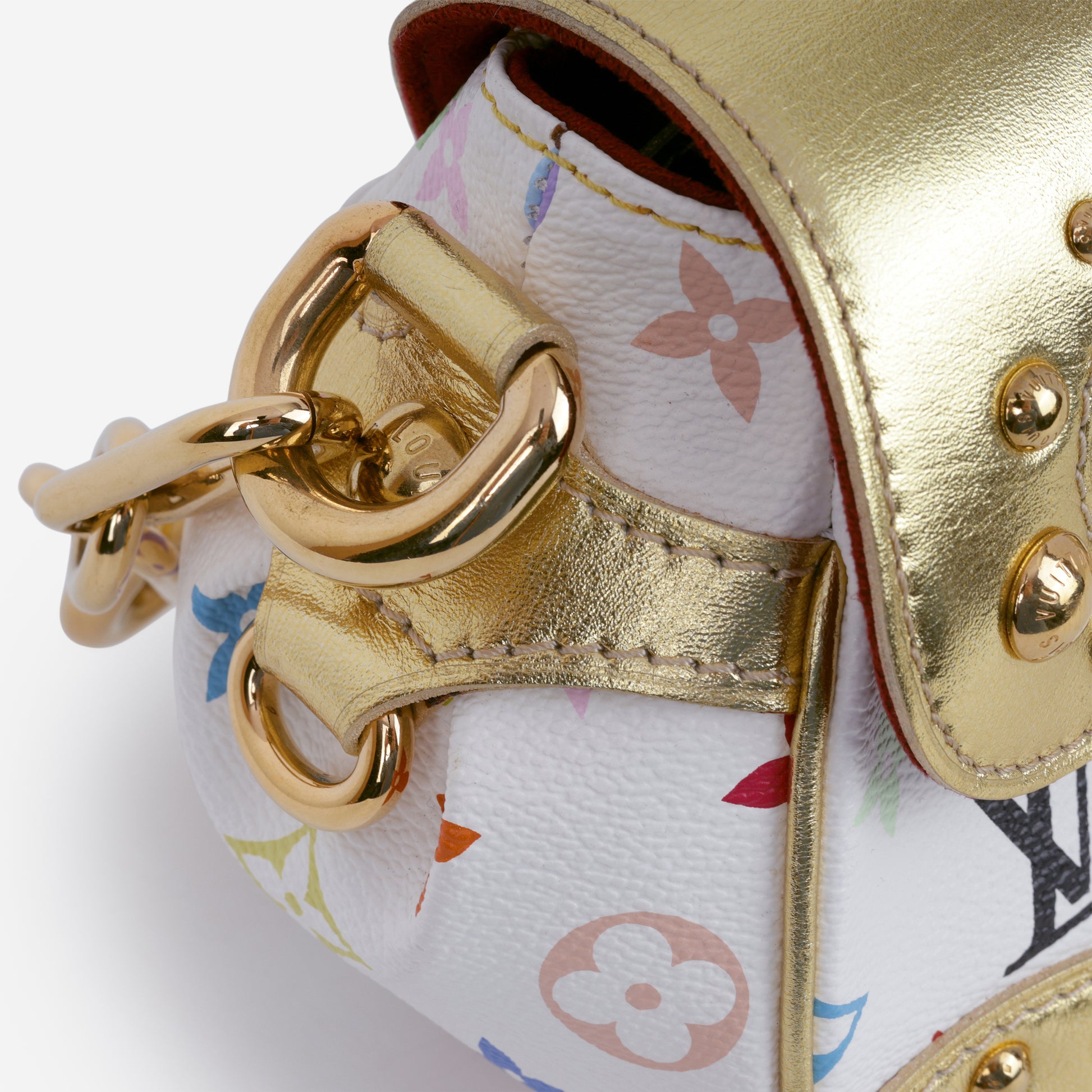 Louis Vuitton TK Marilyn Shoulder Bag - White Multicolore Canvas | Gold Hardware - Bagista