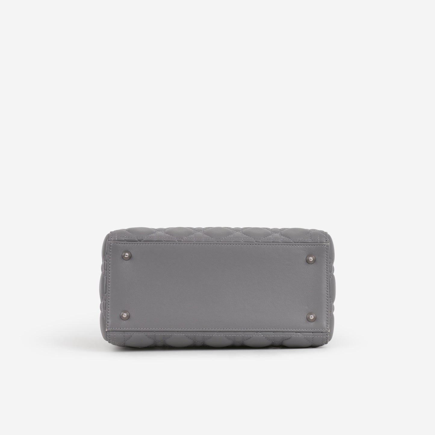 Medium Lady Dior - Grey Lambskin | Silver Hardware