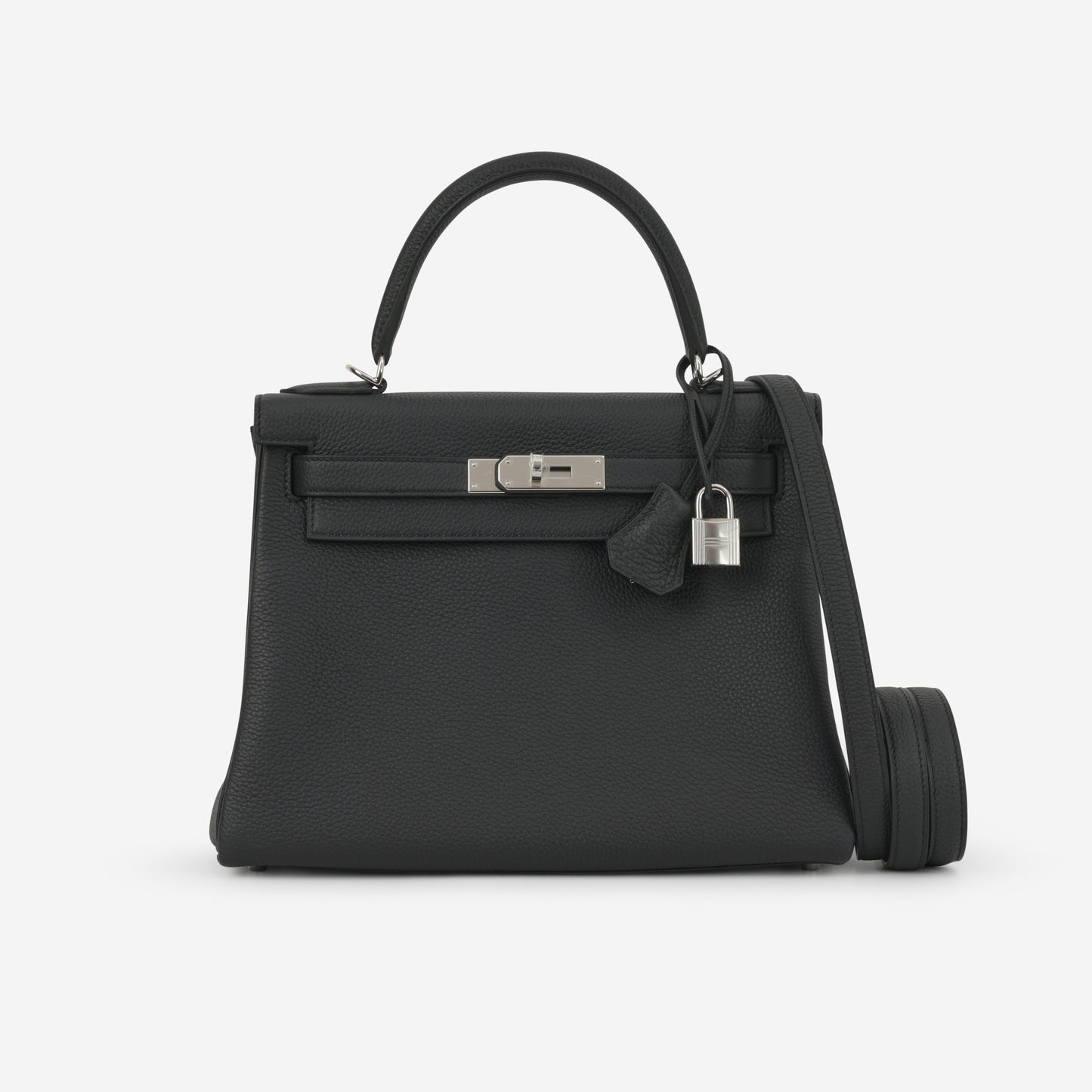 Hermès Kelly 28 - Black Togo | Palladium Hardware - Bagista