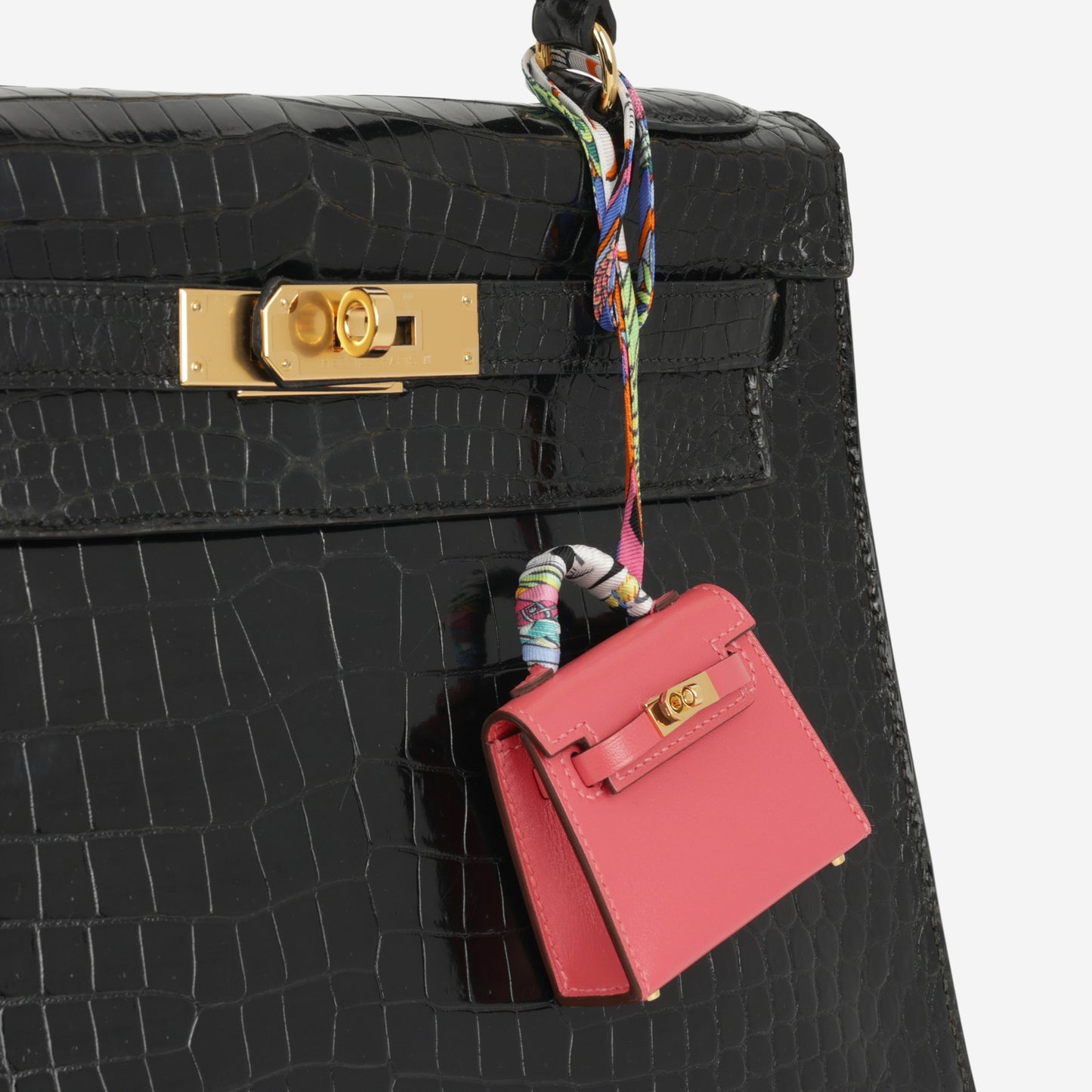 Hermès Kelly Charm - Rose Lipstick Tadelakt | Gold Hardware - Bagista