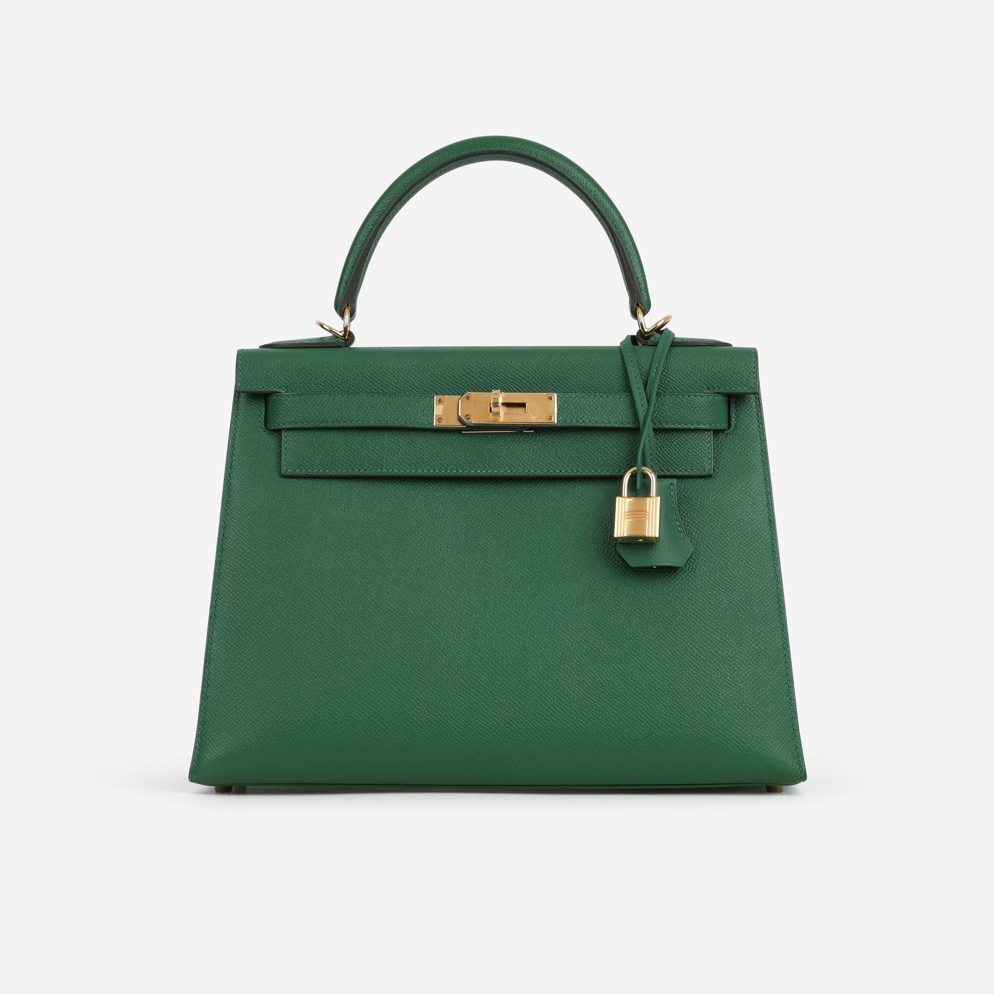 Hermès Kelly 28 - Vert Vertigo Epsom | Gold Hardware - Bagista