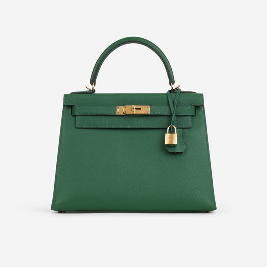 Hermès Kelly 28 - Vert Vertigo Epsom | Gold Hardware