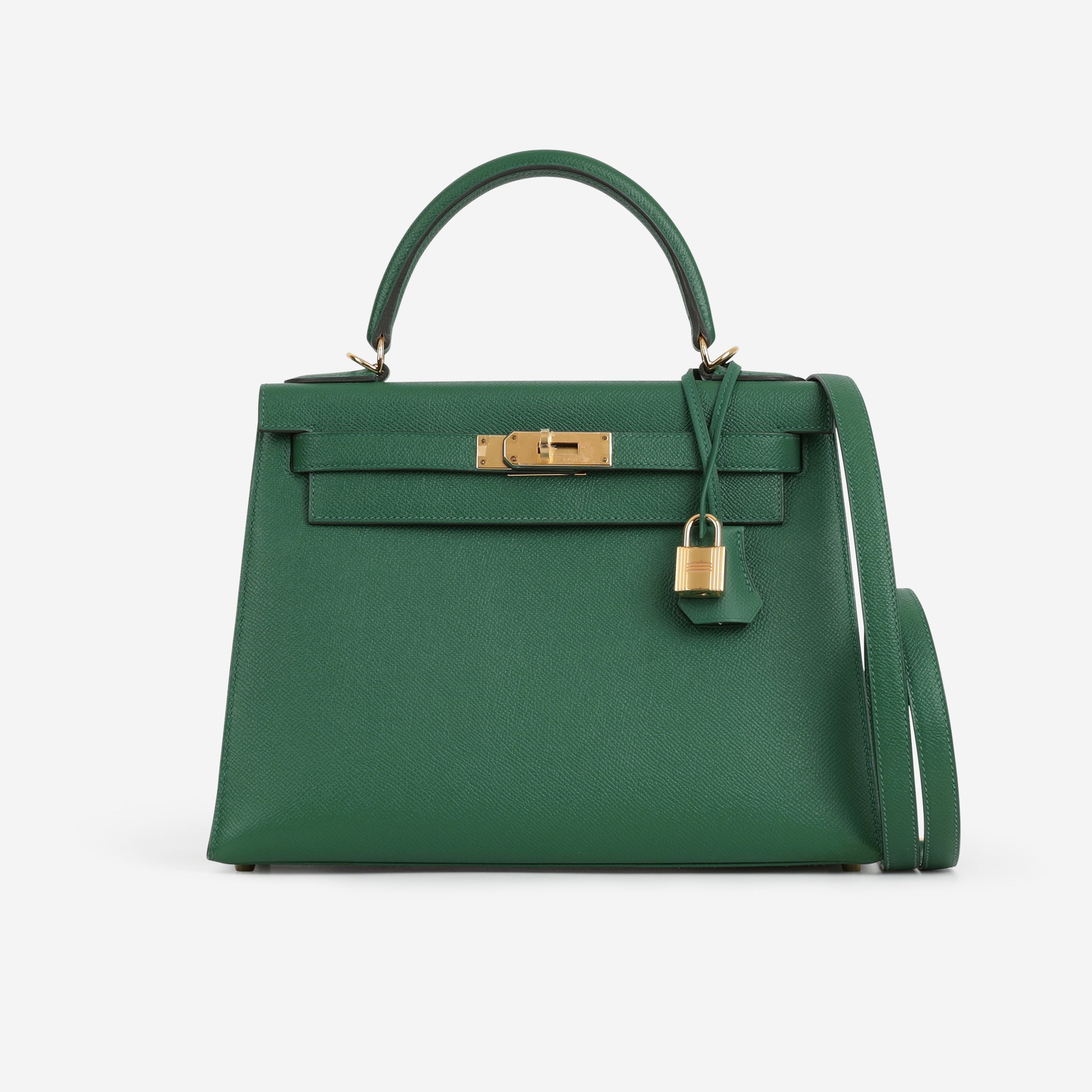 Hermès Kelly 28 - Vert Vertigo Epsom | Gold Hardware - Bagista