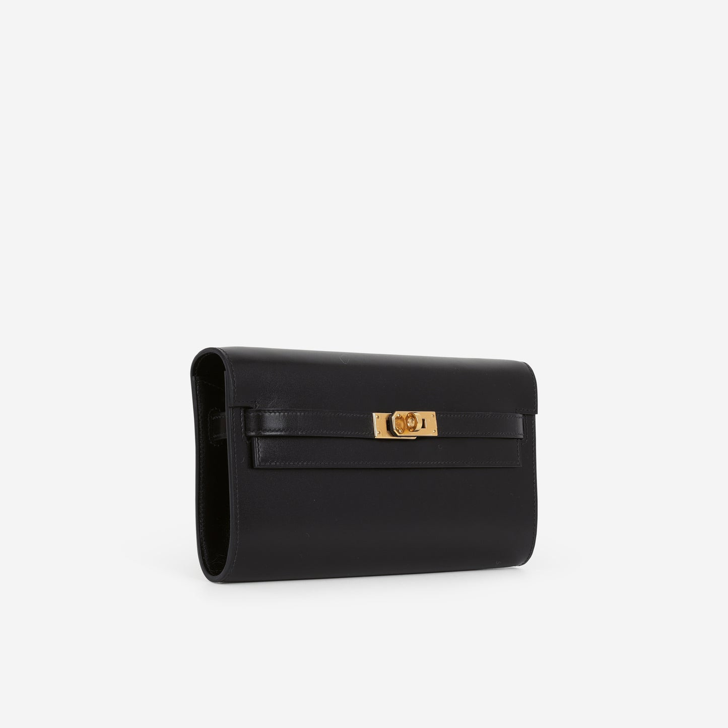 Hermès Kelly To Go Wallet - Black Box Calf | Gold Hardware