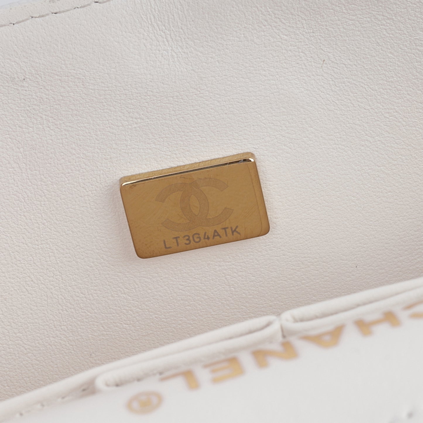 Small Classic Flap - White Caviar | Champagne Gold Hardware