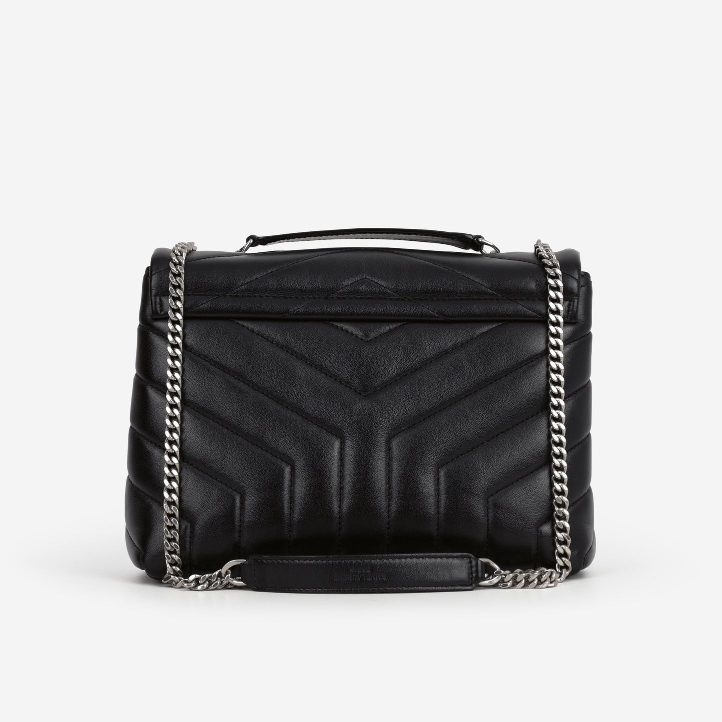 Saint Laurent Small Loulou - Black Calfskin | Silver Hardware