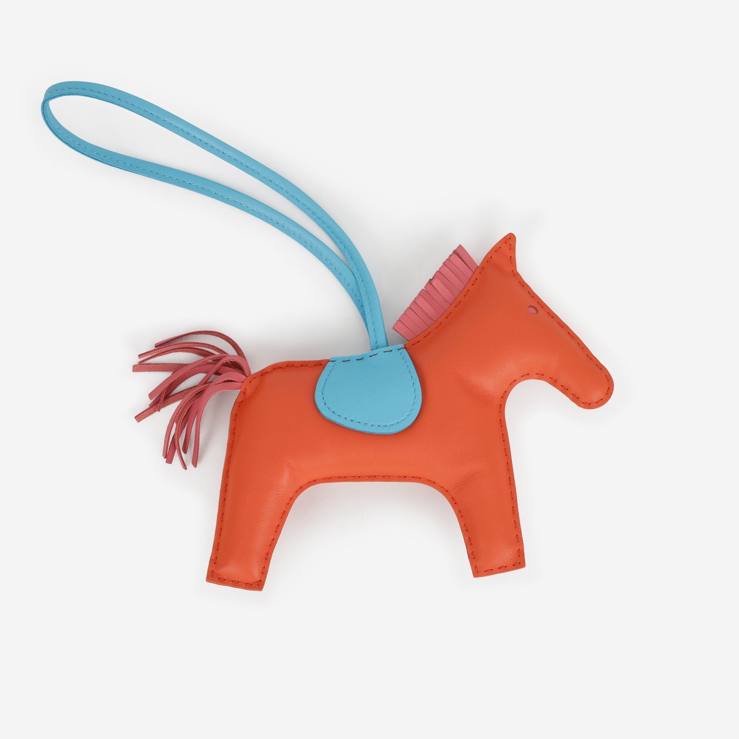 Hermès Rodeo GM - Orange Poppy / Rose Azalee / Azure Agneau - Bagista