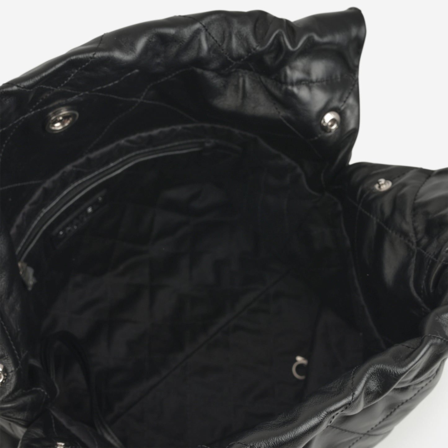 Chanel Small 22 Tote - Black Calfskin | Silver Hardware