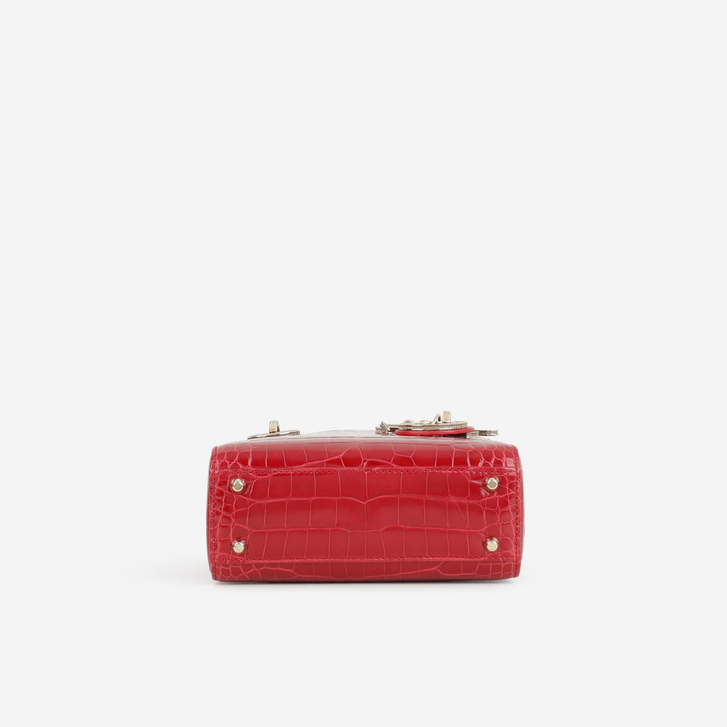 Mini Lady Dior - Red Alligator | Champagne Gold Hardware