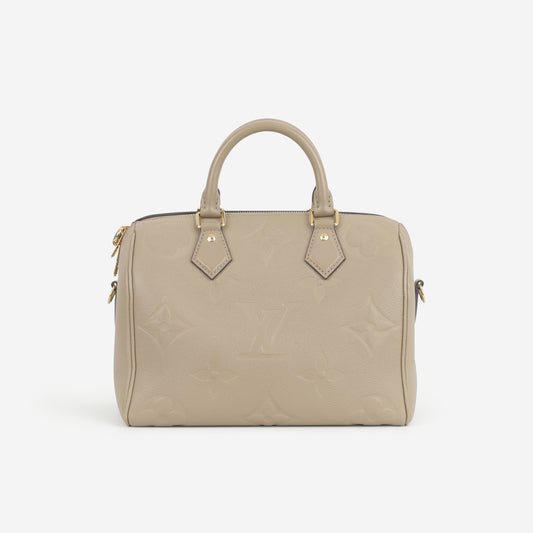 Louis Vuitton Speedy 25 Bandoulieré - Dune Empreinte | Gold Hardware - Bagista