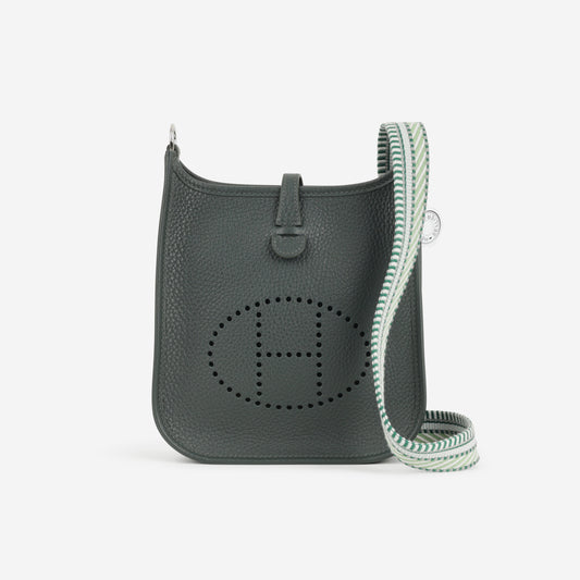 Hermès Mini Evelyne - Vert Mangrove | Palladium Hardware