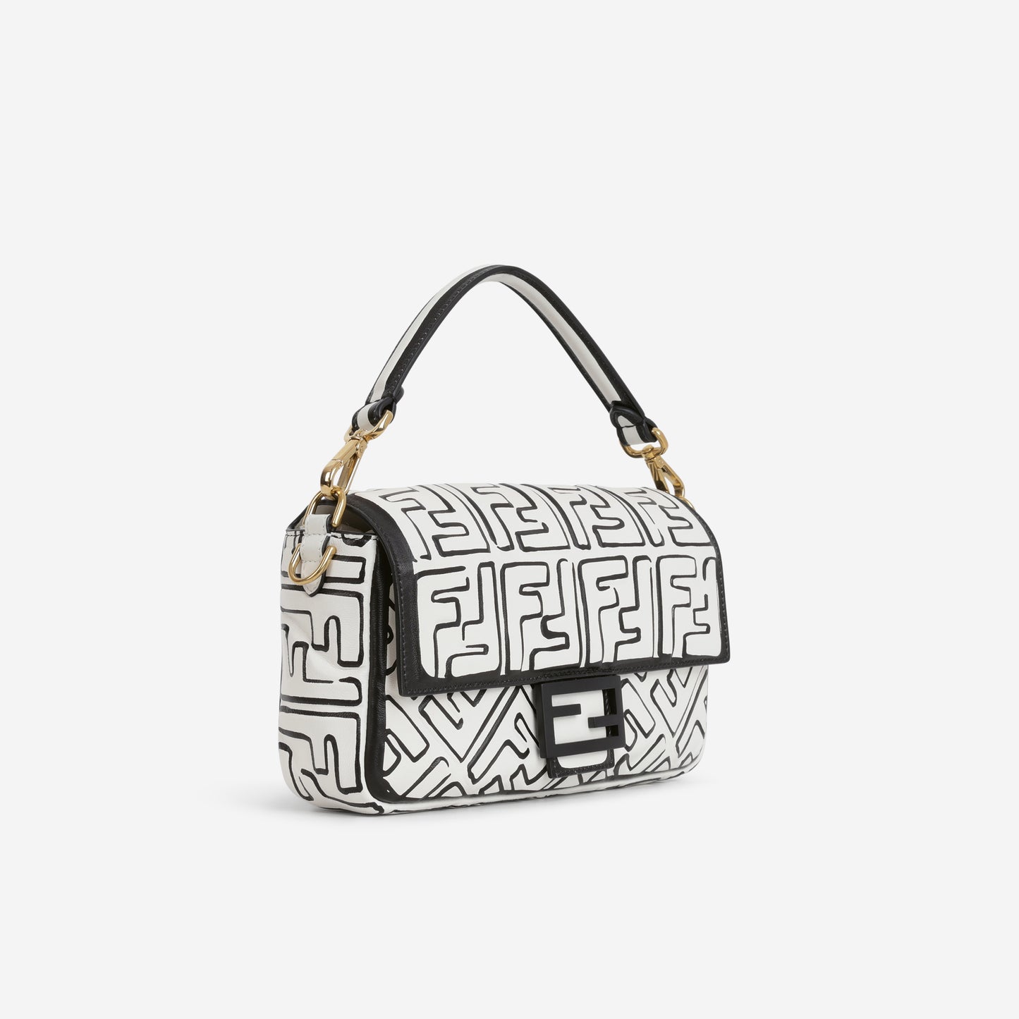 Fendi x Joshua Vides Medium Baguette - California Sky Embossed Nappa | Gold Hardware