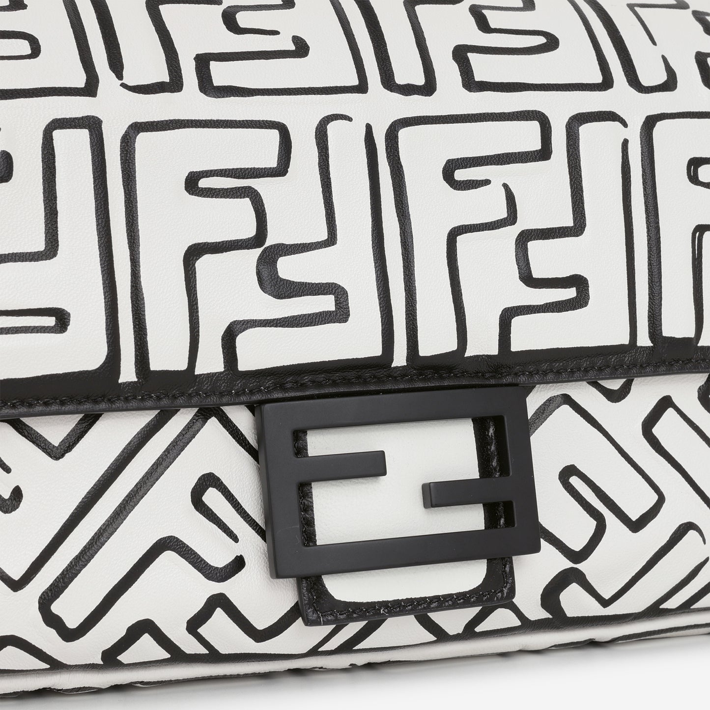 Fendi x Joshua Vides Medium Baguette - California Sky Embossed Nappa | Gold Hardware