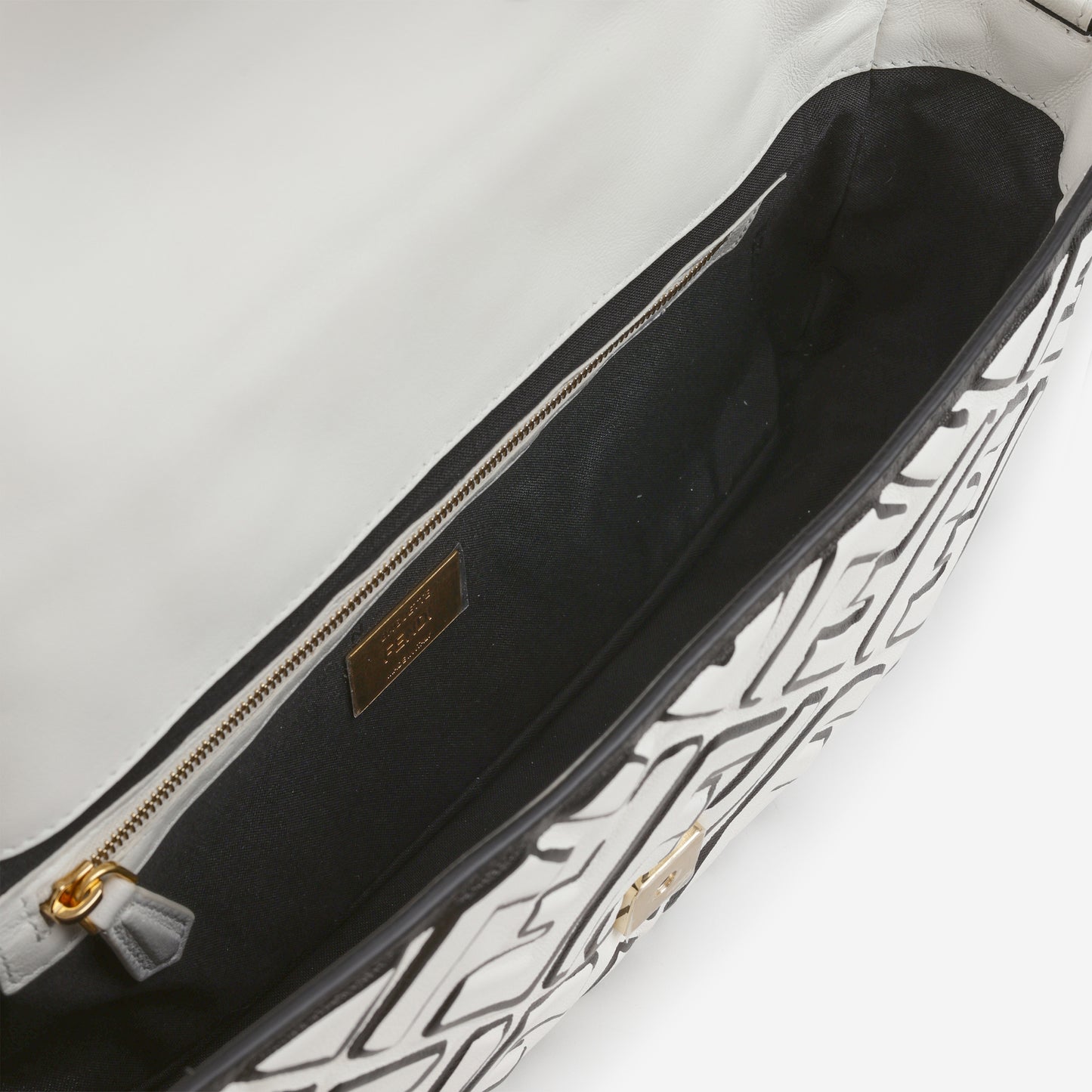 Fendi x Joshua Vides Medium Baguette - California Sky Embossed Nappa | Gold Hardware