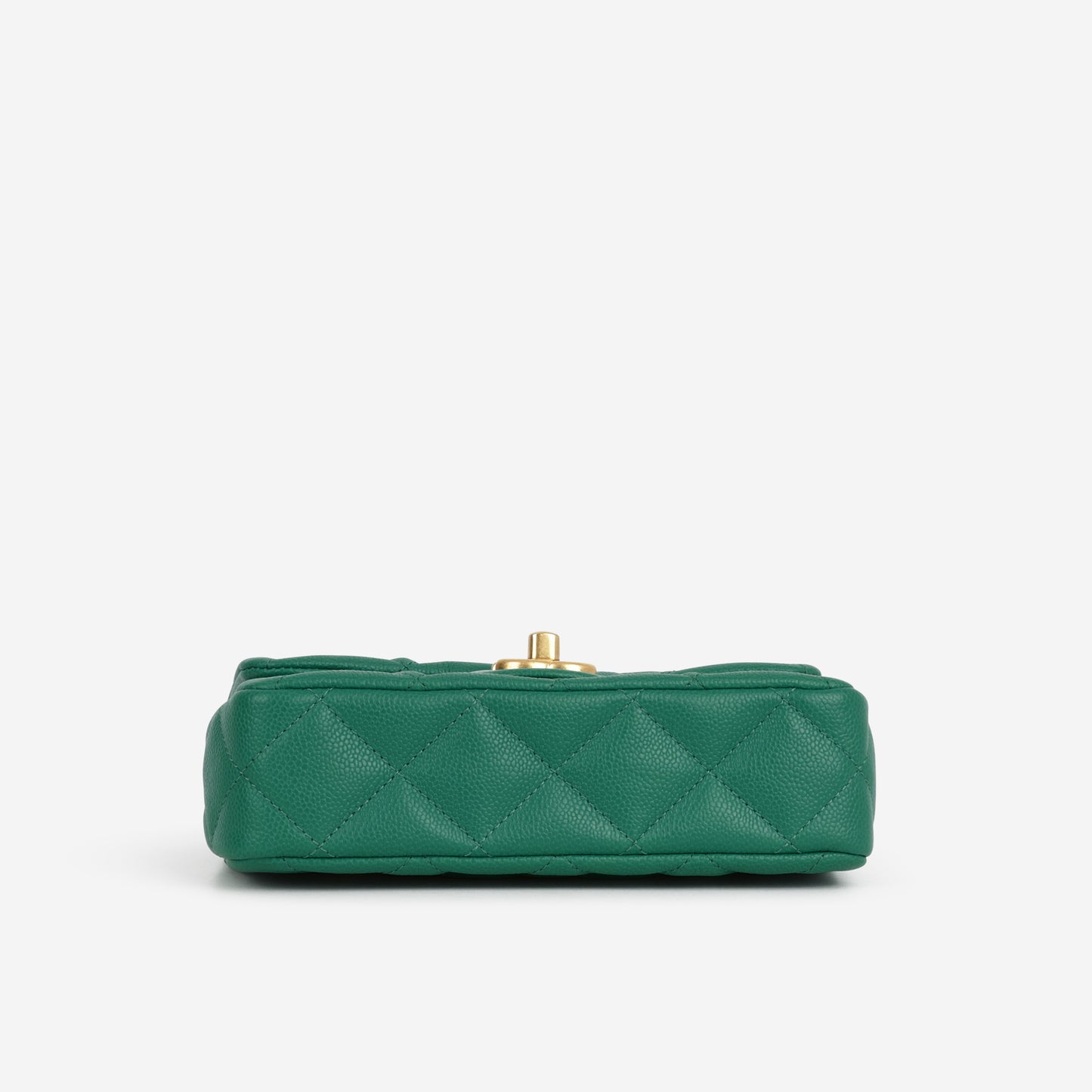 Chanel 23P Mini Heart Crush - Green Caviar | Gold Hardware