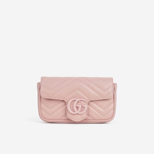 Gucci Super Mini Marmont - So Pink Calfskin | Pink Hardware - Bagista