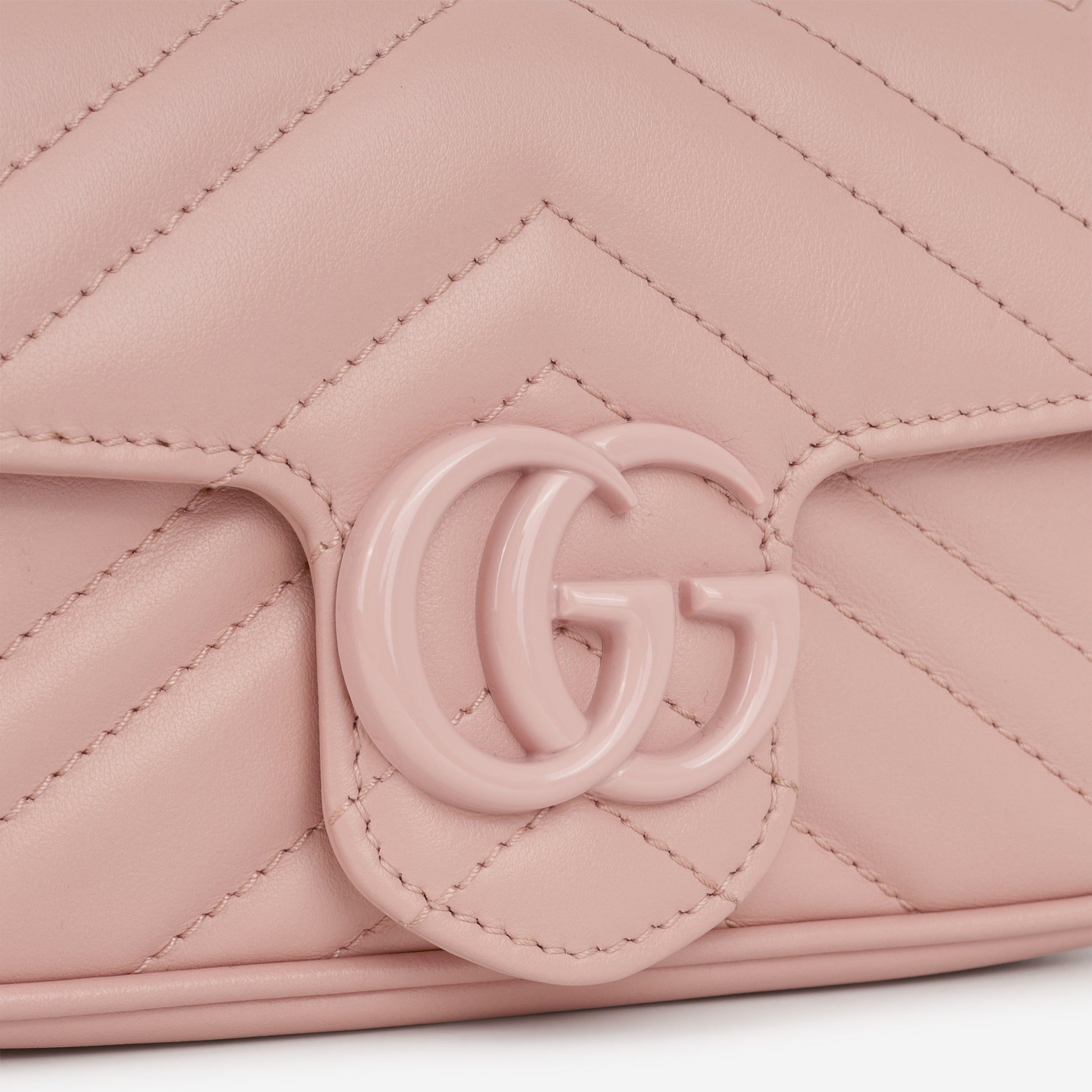 Gucci Super Mini Marmont - So Pink Calfskin | Pink Hardware - Bagista