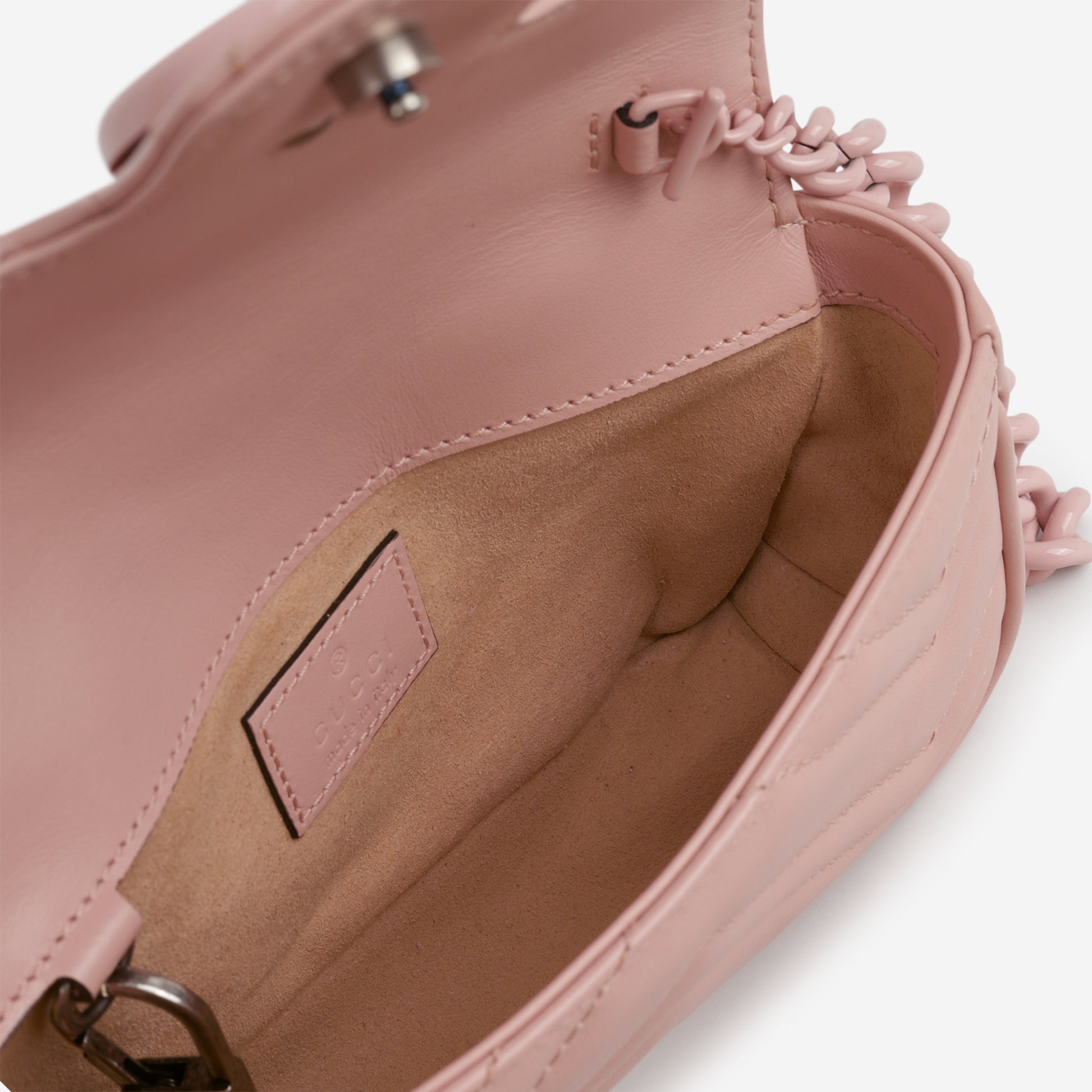Gucci Super Mini Marmont - So Pink Calfskin | Pink Hardware - Bagista