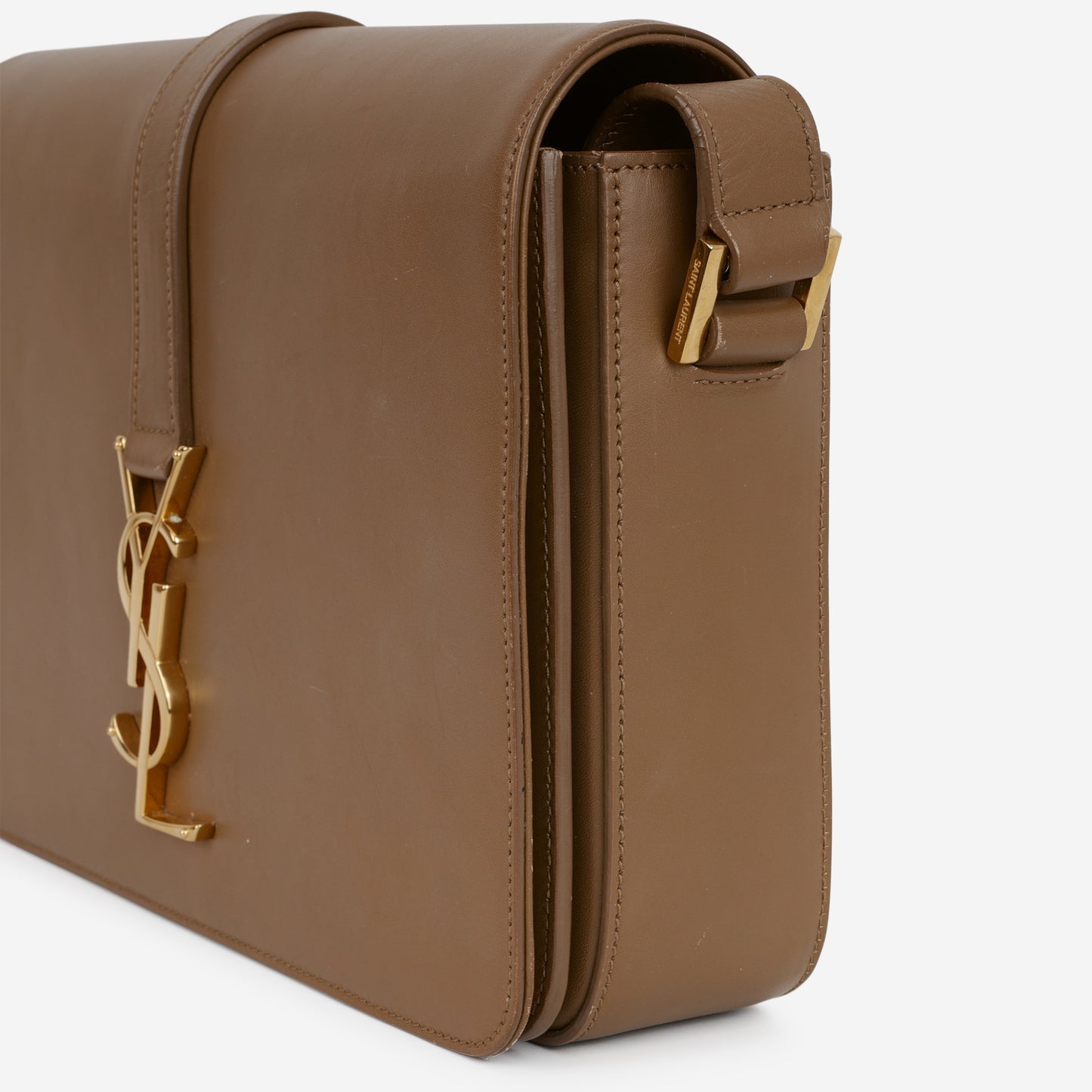 Saint Laurent Université Flap Bag - Tan Leather | Gold Hardware - Bagista