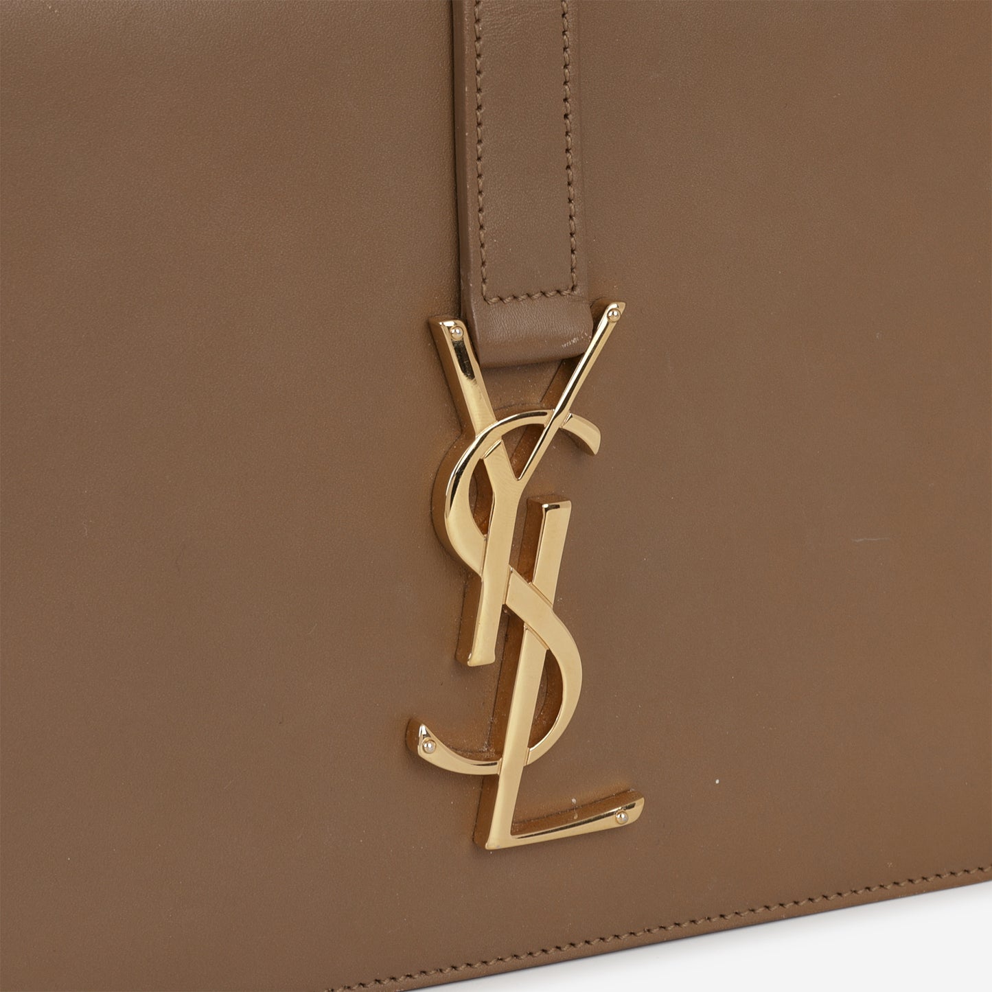 Saint Laurent Université Flap Bag - Tan Leather | Gold Hardware - Bagista