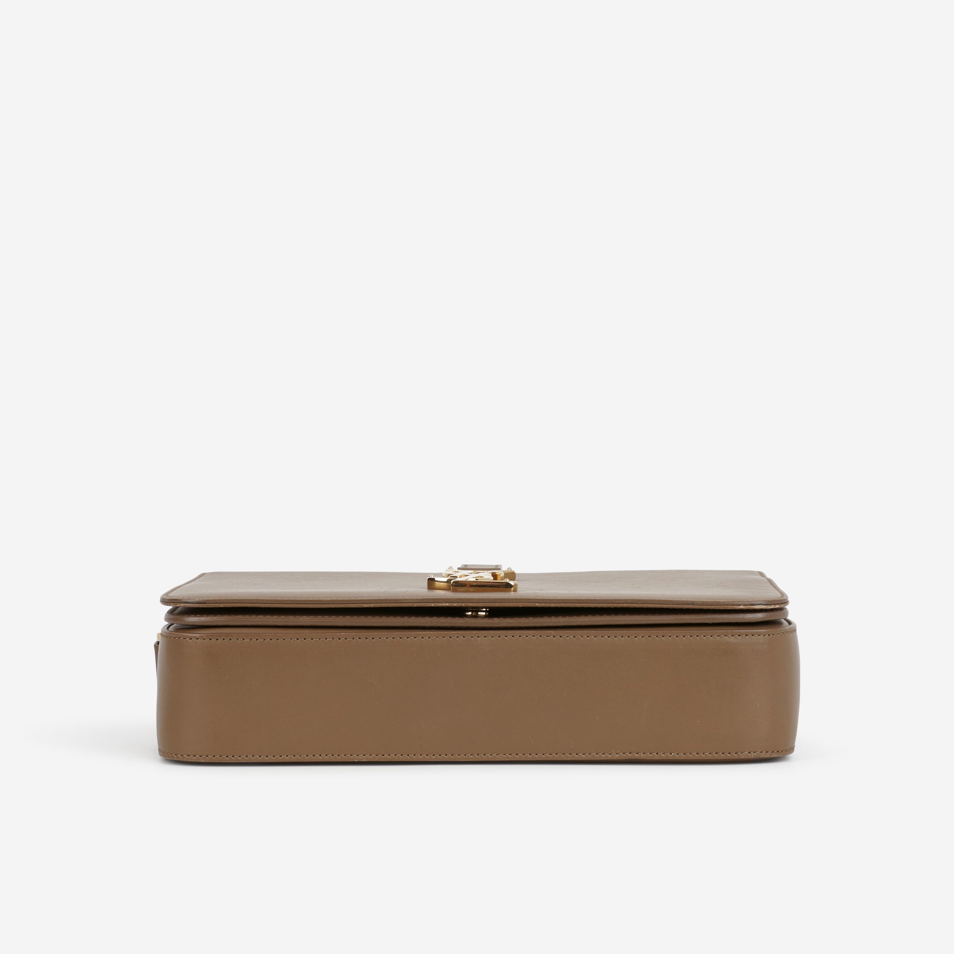 Saint Laurent Université Flap Bag - Tan Leather | Gold Hardware - Bagista