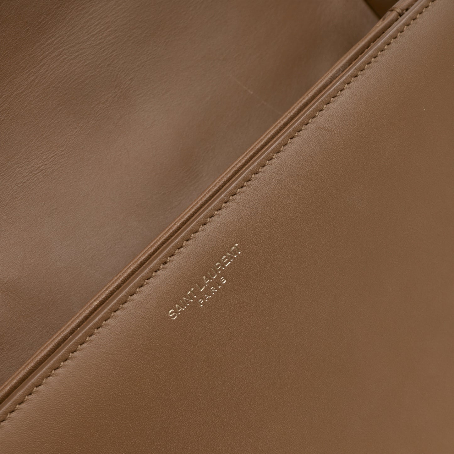 Saint Laurent Université Flap Bag - Tan Leather | Gold Hardware - Bagista