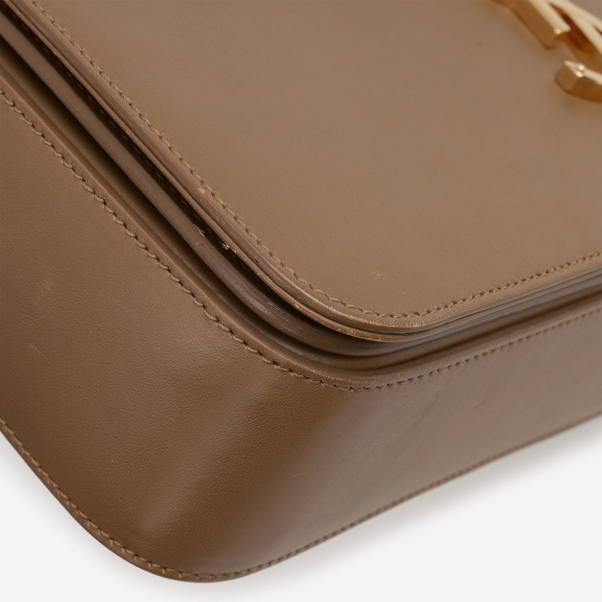 Saint Laurent Université Flap Bag - Tan Leather | Gold Hardware - Bagista