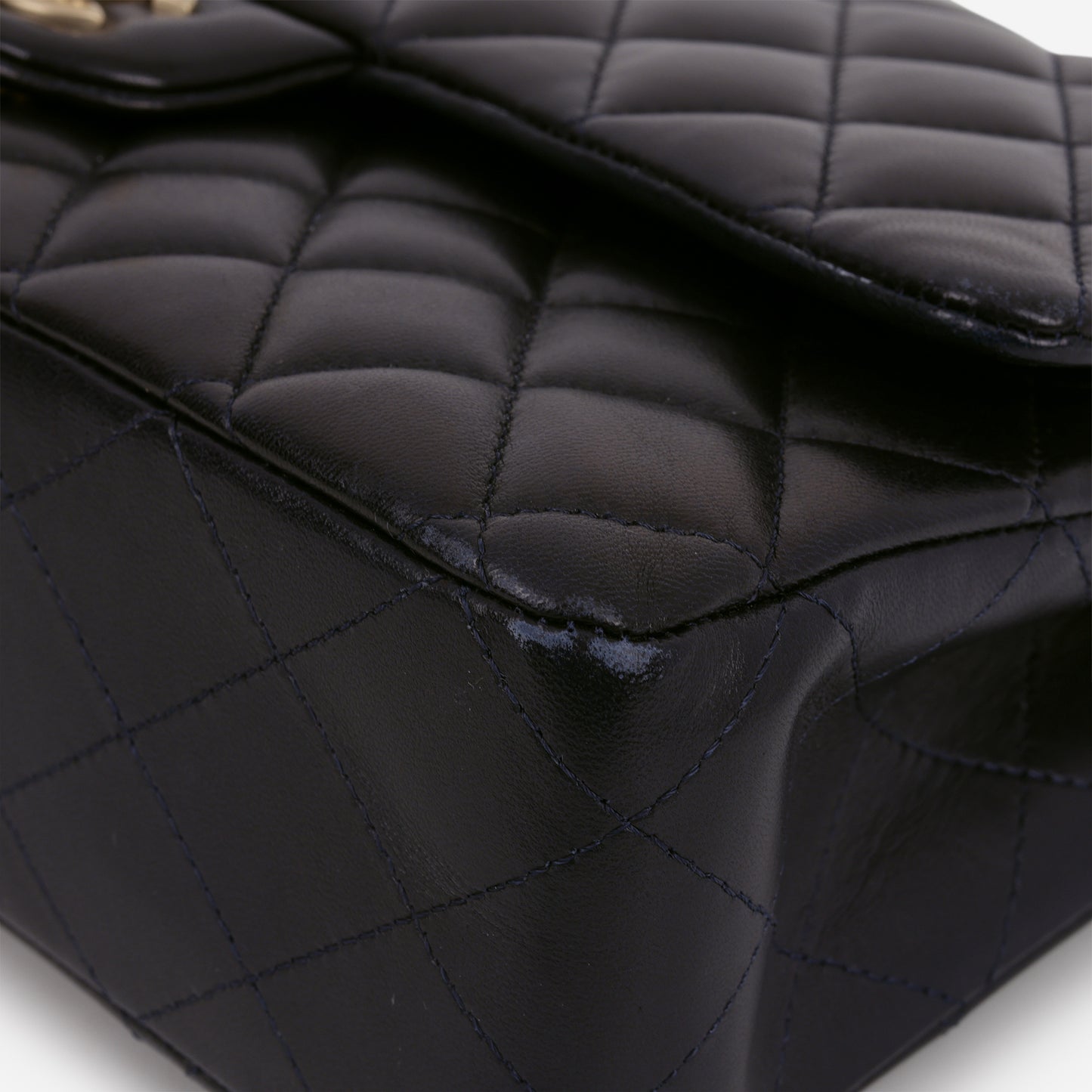 Chanel Medium Classic Flap - Navy Lambskin | Brushed Gold Hardware