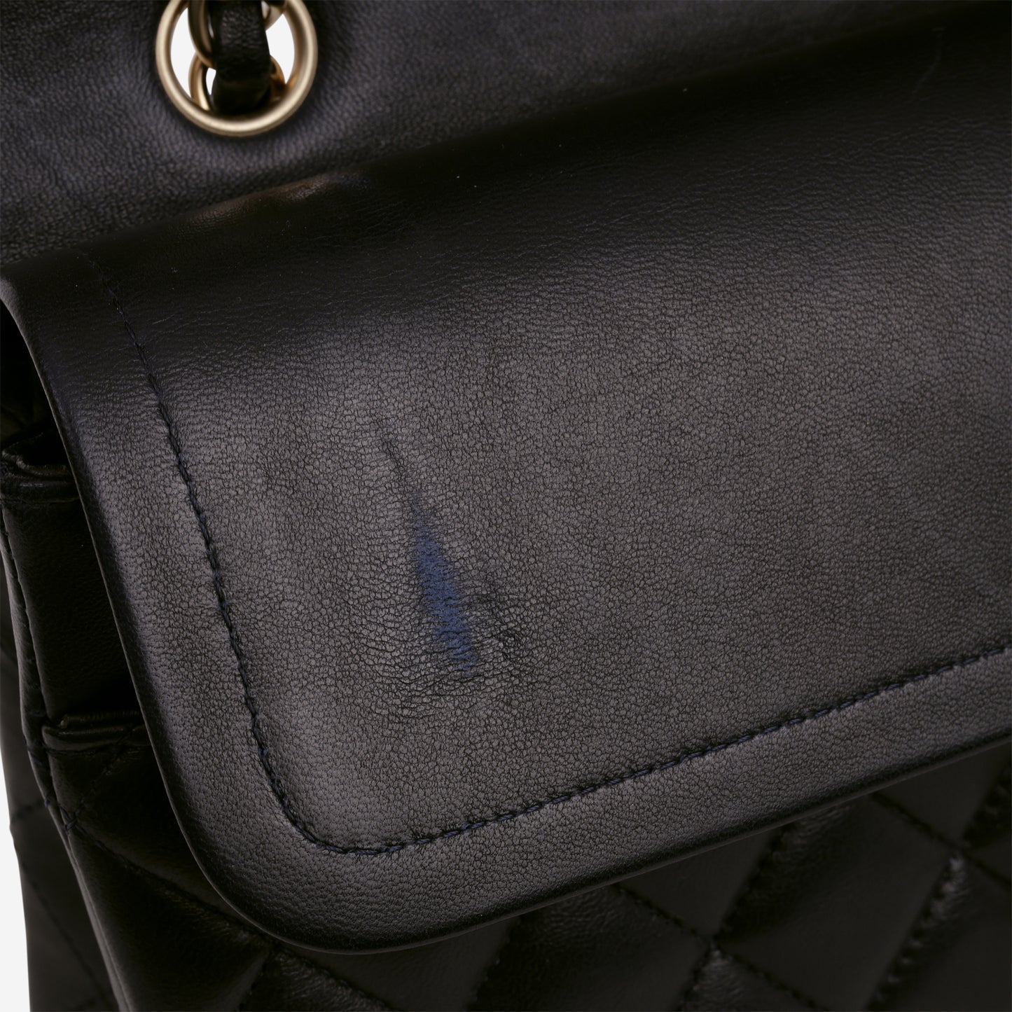 Chanel Medium Classic Flap - Navy Lambskin | Brushed Gold Hardware