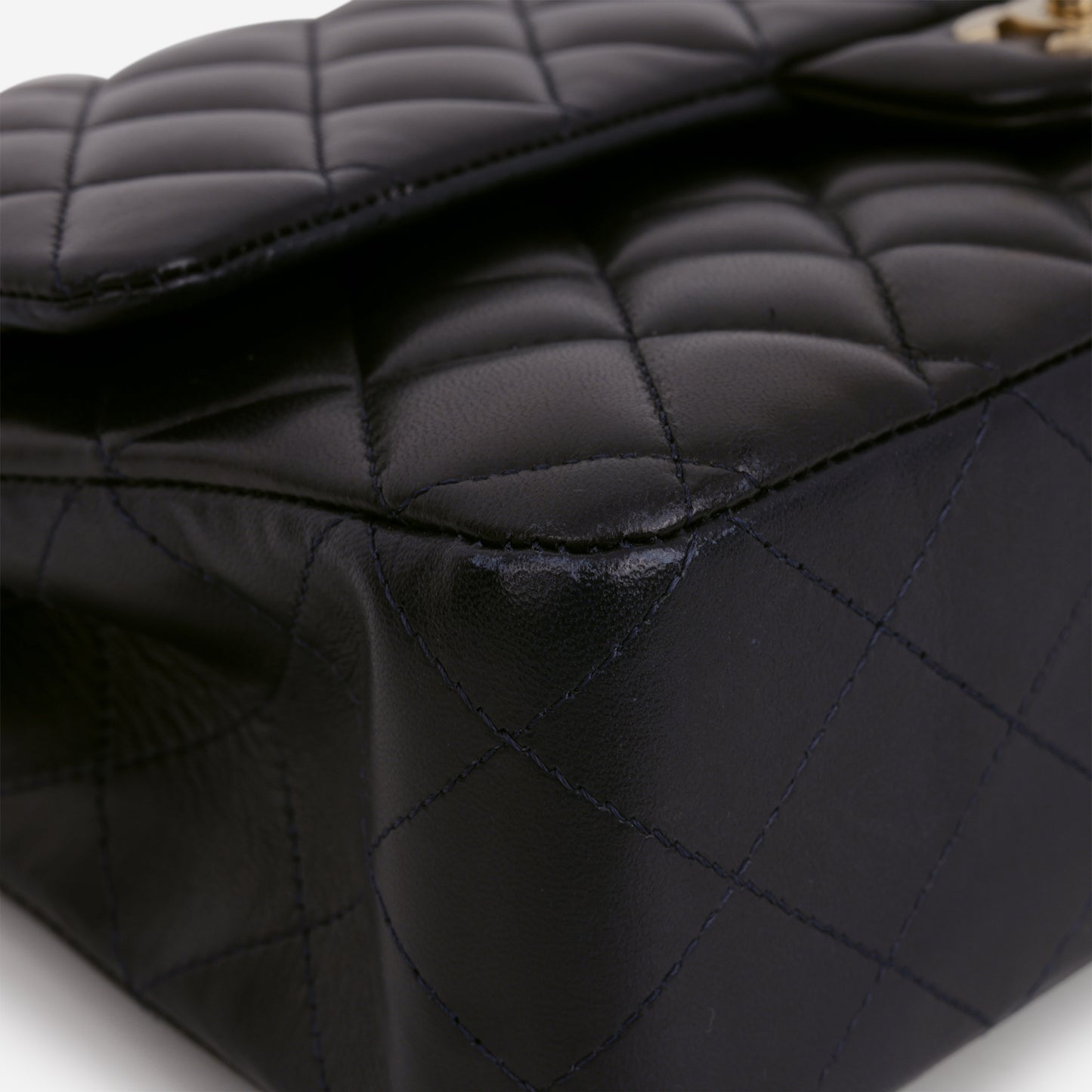 Chanel Medium Classic Flap - Navy Lambskin | Brushed Gold Hardware