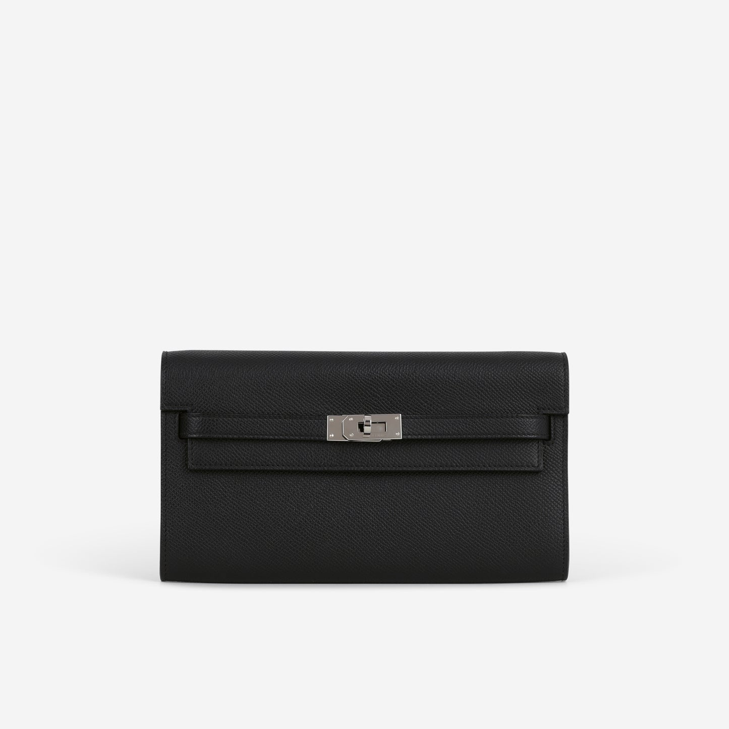 Hermès Kelly To Go Wallet - Black Epsom | Palladium Hardware
