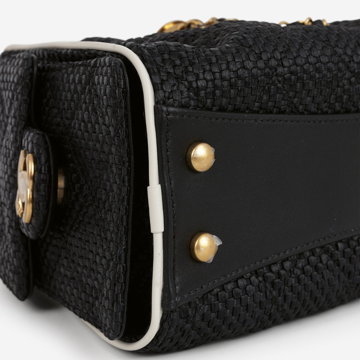 Chanel Mini 25 Hobo - Black Raffia | Gold Hardware