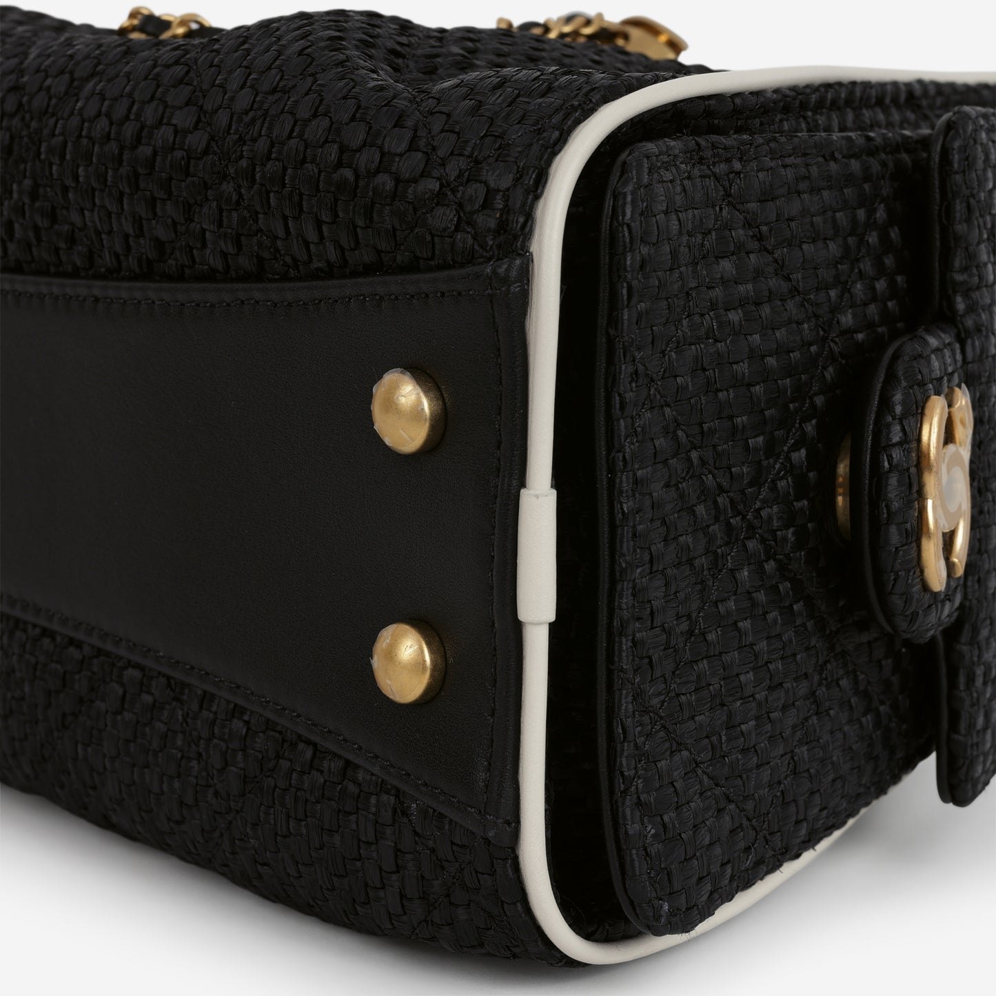 Chanel Mini 25 Hobo - Black Raffia | Gold Hardware