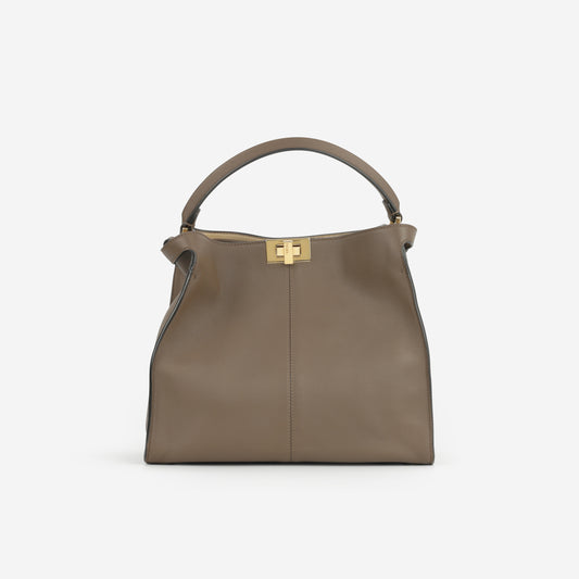 Fendi Peekaboo X-Lite Medium - Taupe | Gold Hardware