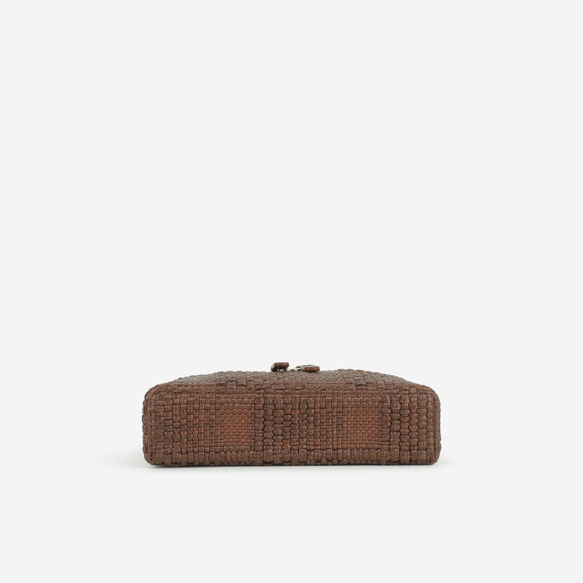 Chanel Classic Vanity with Chain - Brown Raffia | Champagne Gold Hardware - Bagista