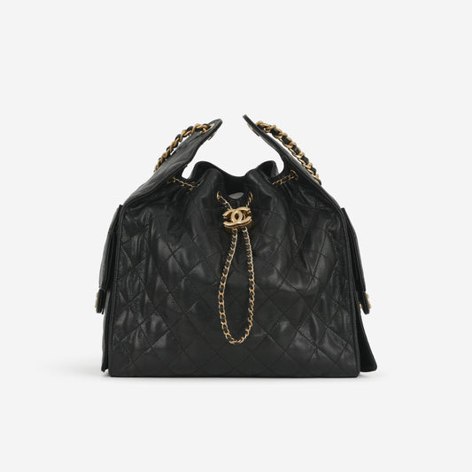 Chanel Medium 25 Hobo Bag - Black Caviar | Gold Hardware