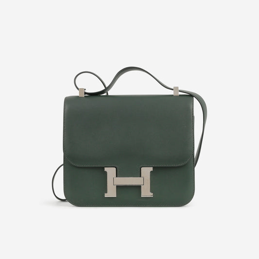 Hermès Constance 24 - Vert Fonce Swift | Palladium Hardware