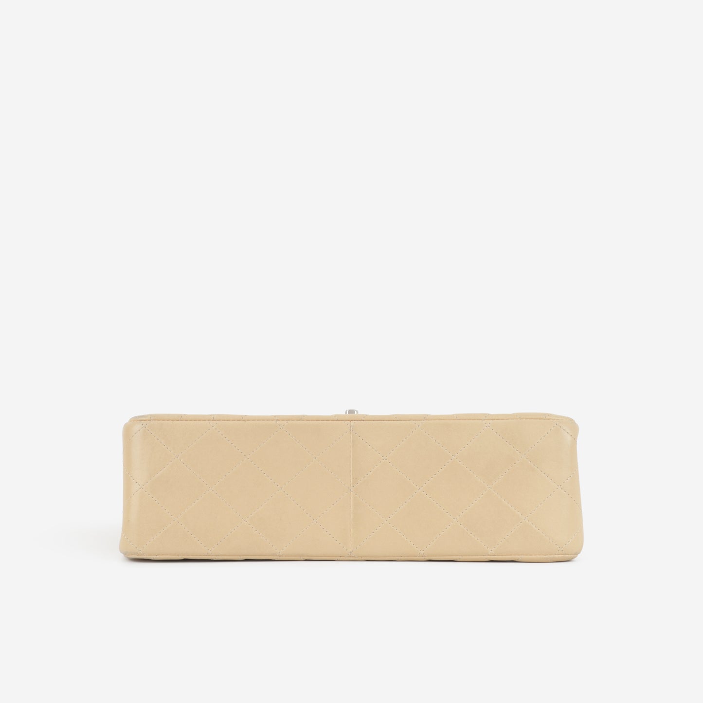 Chanel Classic Jumbo Double Flap - Beige Lambskin | Silver Hardware - Bagista