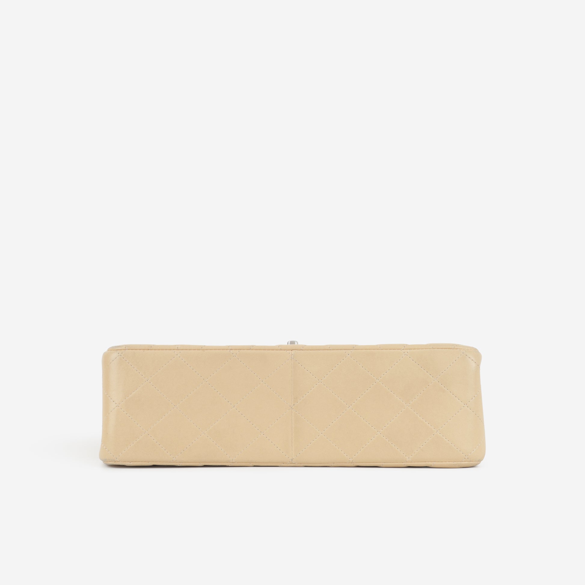 Chanel Classic Jumbo Double Flap - Beige Lambskin | Silver Hardware - Bagista