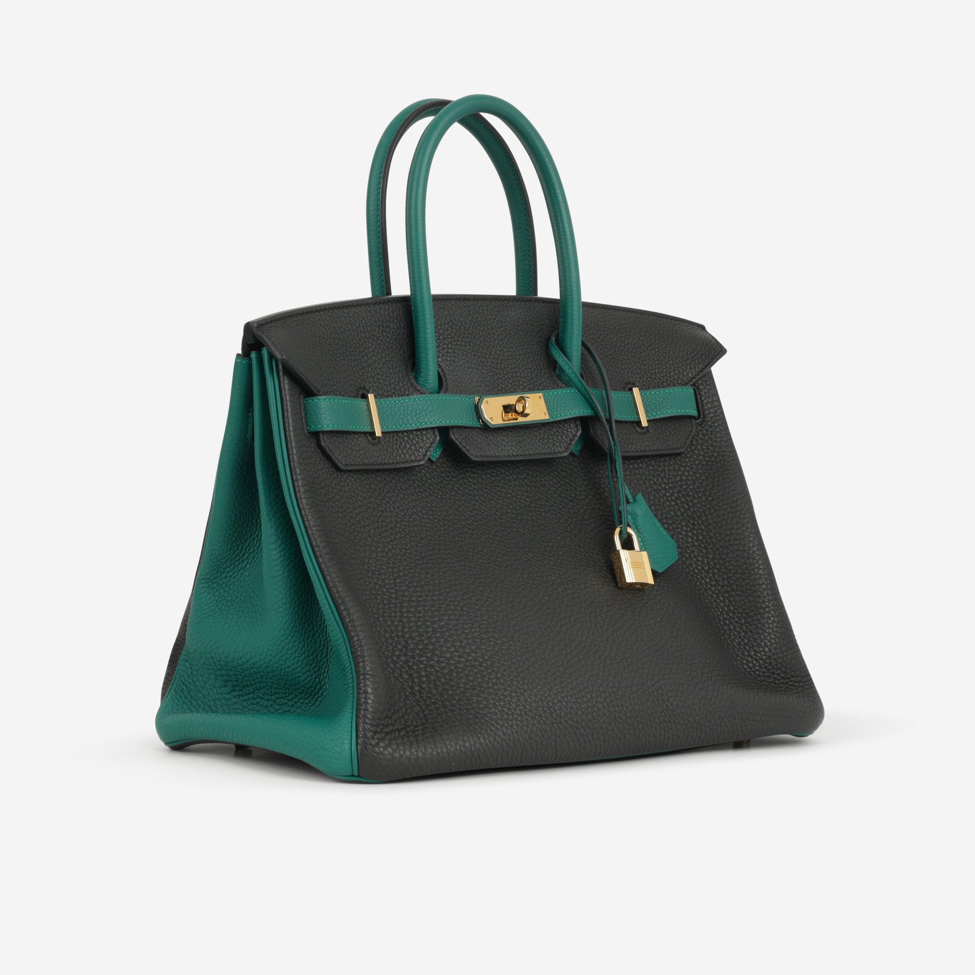 Hermès HSS Birkin 35 - Black / Malachite Togo | Gold Hardware - Bagista