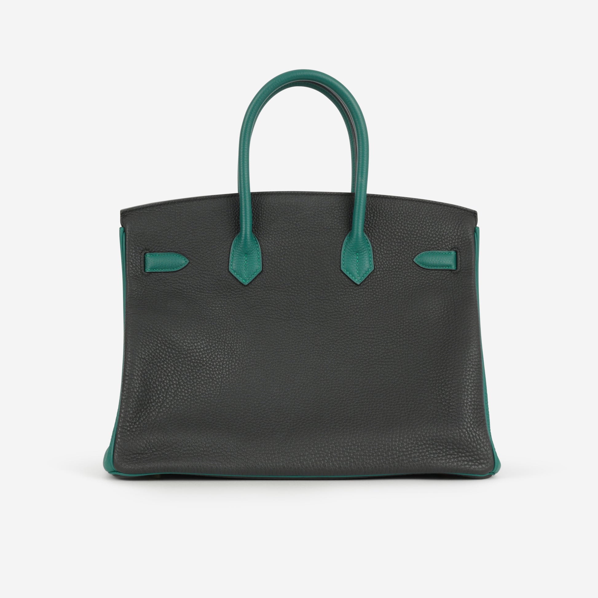 Hermès HSS Birkin 35 - Black / Malachite Togo | Gold Hardware - Bagista