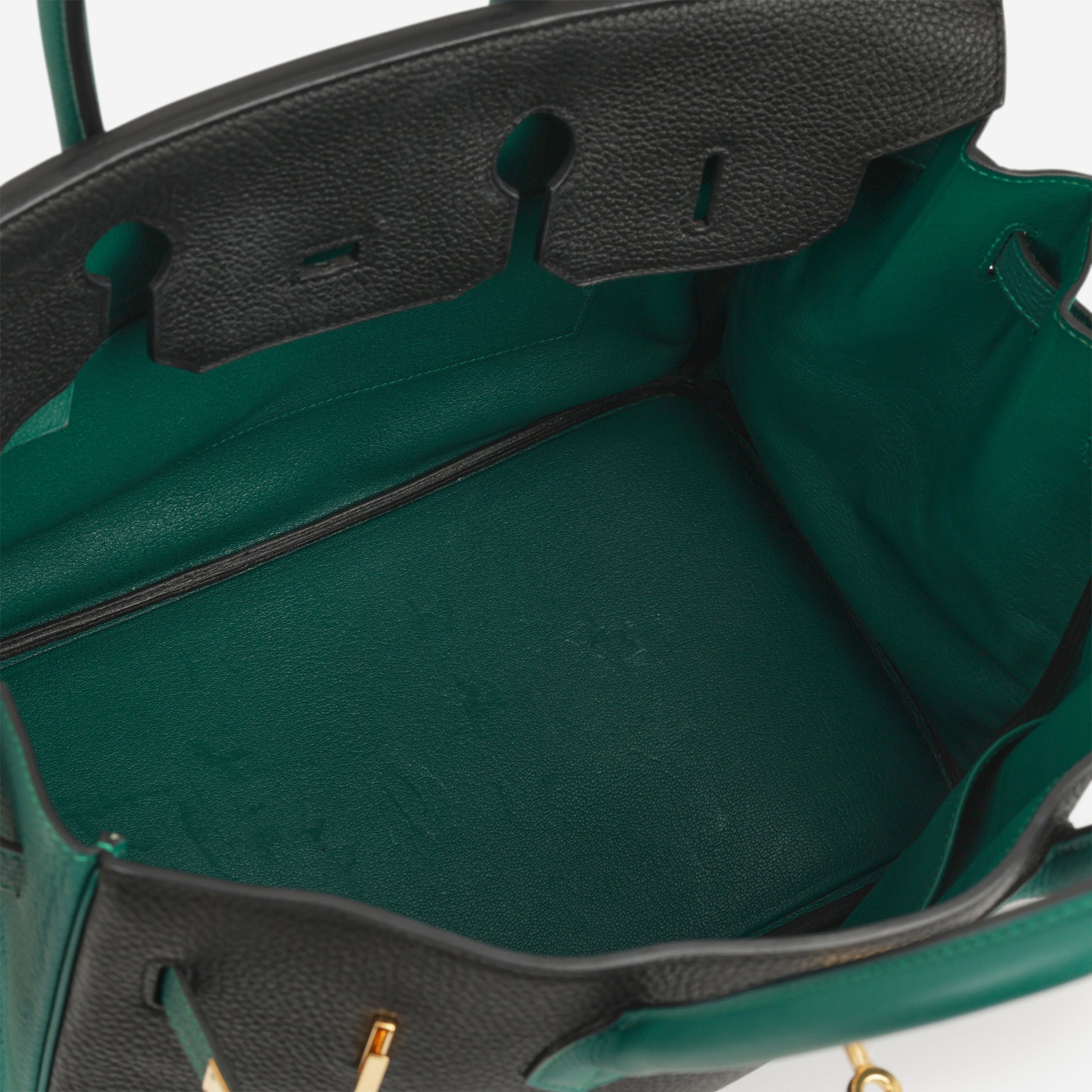 Hermès HSS Birkin 35 - Black / Malachite Togo | Gold Hardware - Bagista