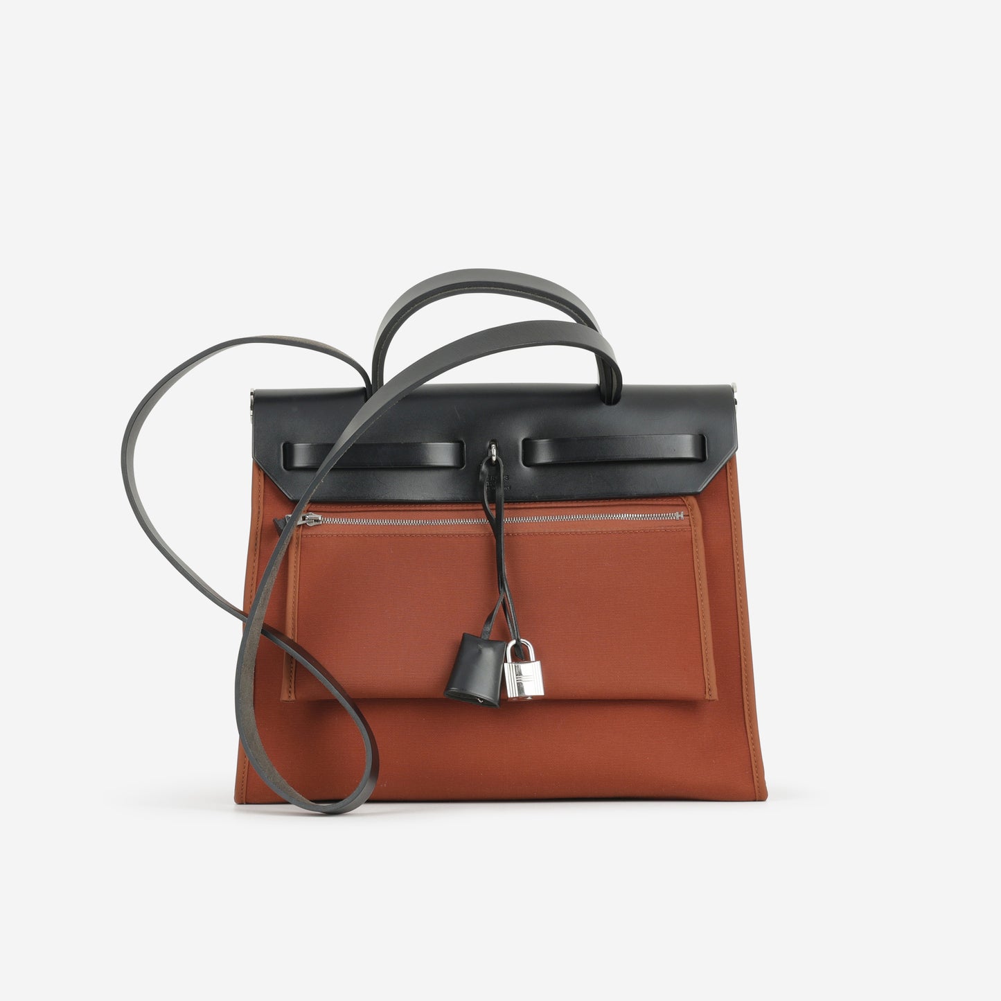 Hermès Herbag 31 - Cuivre Canvas / Black Hunter | Palladium Hardware - Bagista