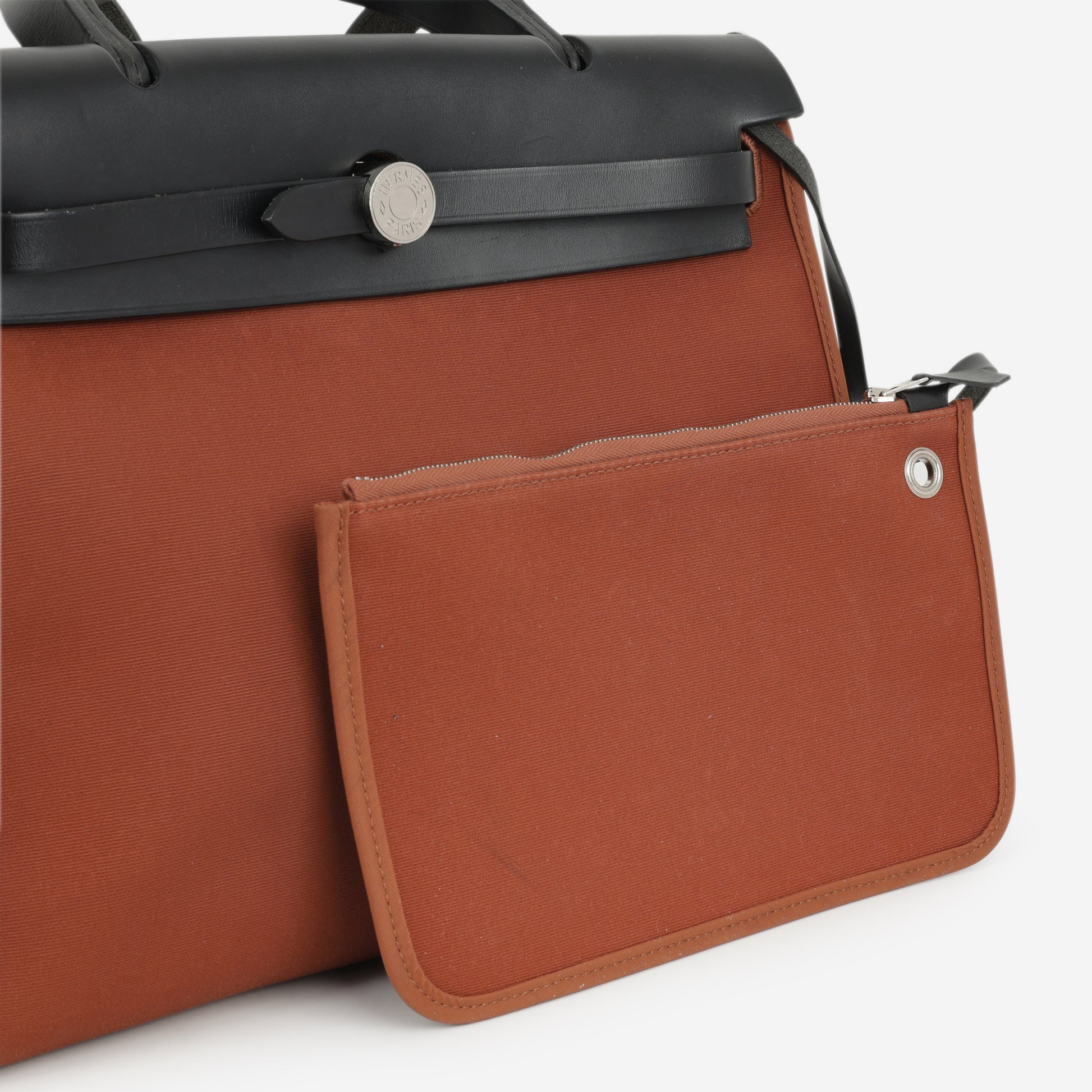 Hermès Herbag 31 - Cuivre Canvas / Black Hunter | Palladium Hardware - Bagista