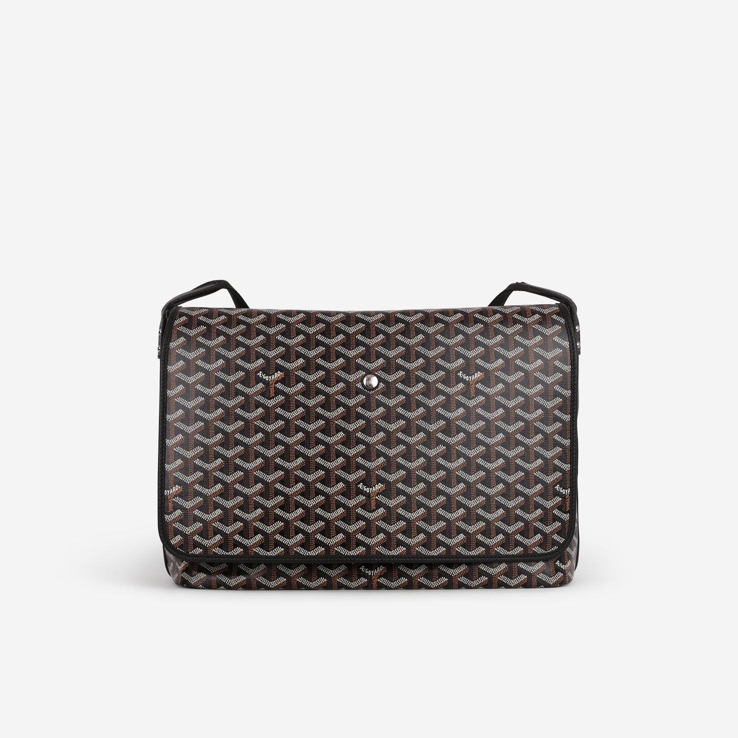 Goyard Capetien MM Messenger Bag - Black Goyardine | Palladium Hardware