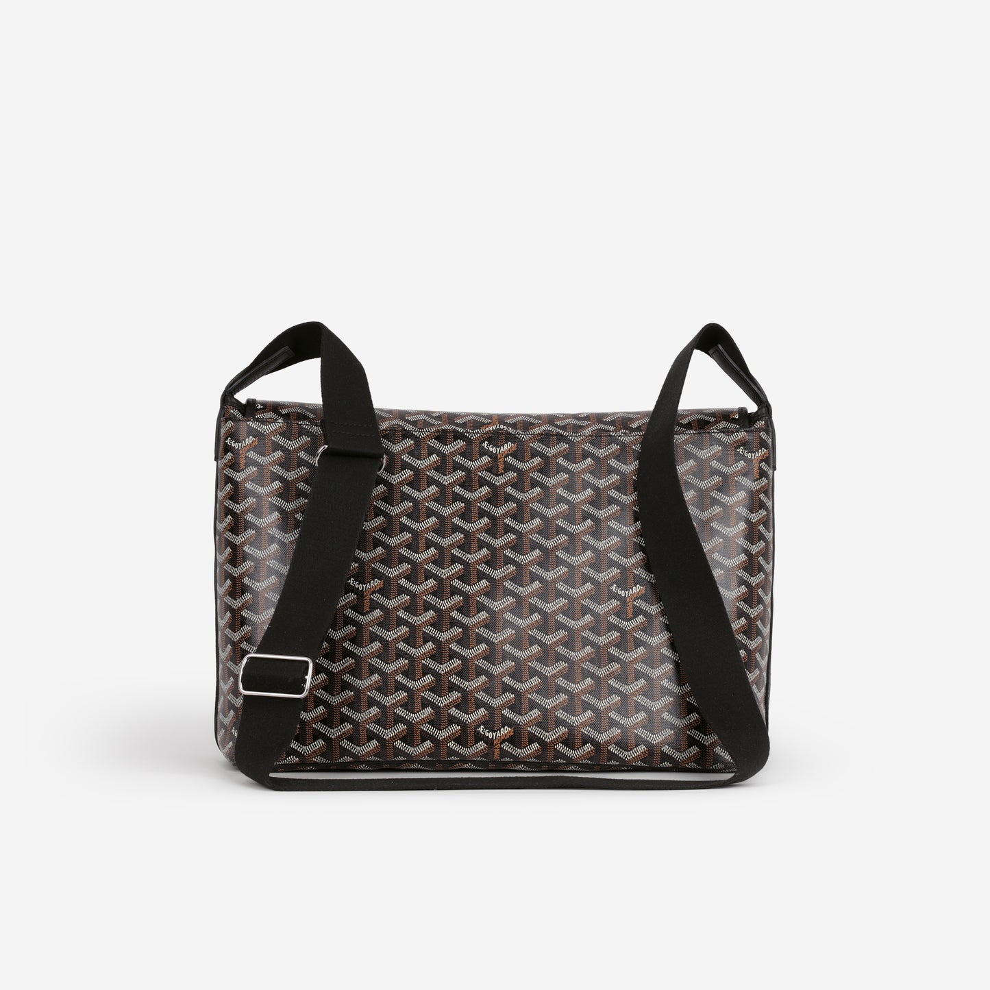 Goyard Capetien MM Messenger Bag - Black Goyardine | Palladium Hardware